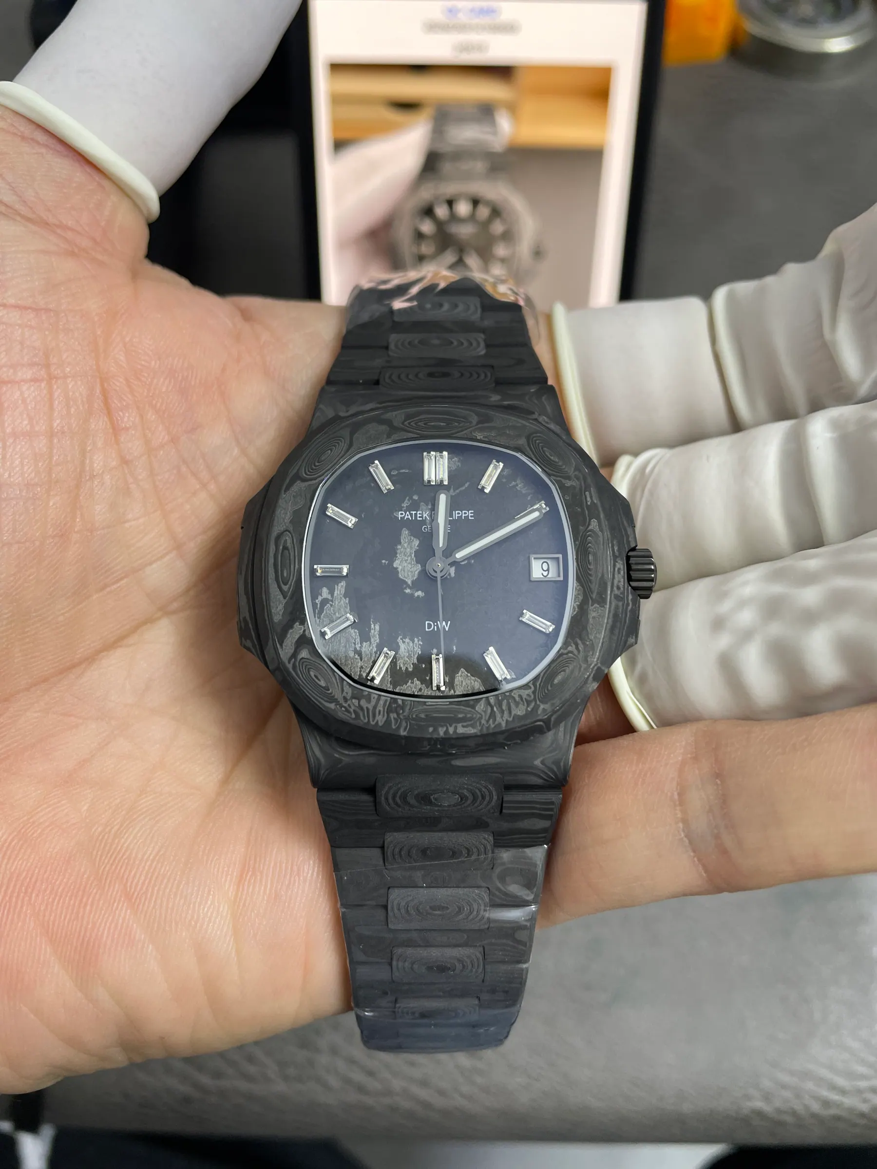DIW | Cal.324 机芯｜40mm l 百达翡丽 Nautilus 5711 碳纤维