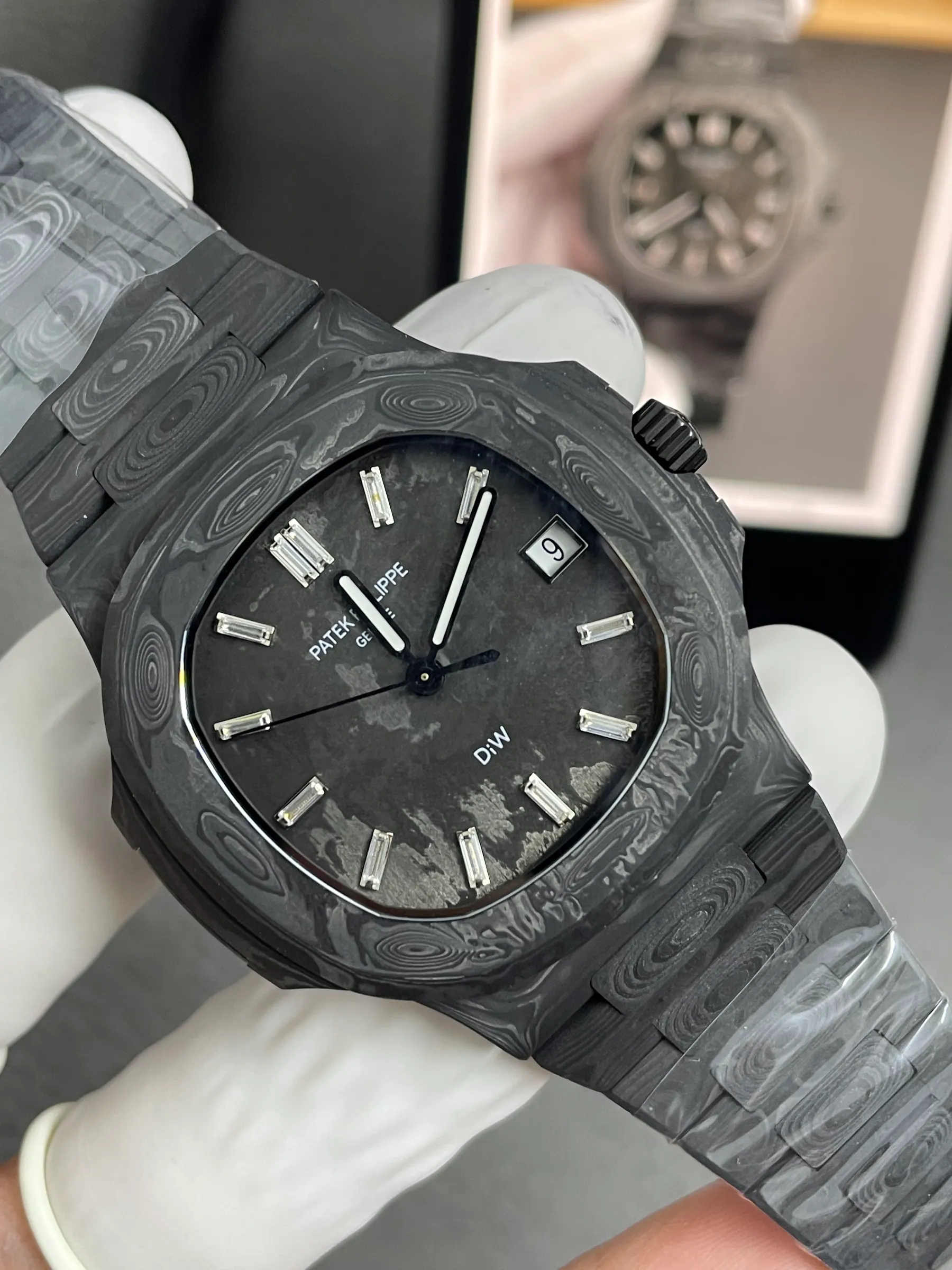 DIW | Cal.324 机芯｜40mm l 百达翡丽 Nautilus 5711 碳纤维
