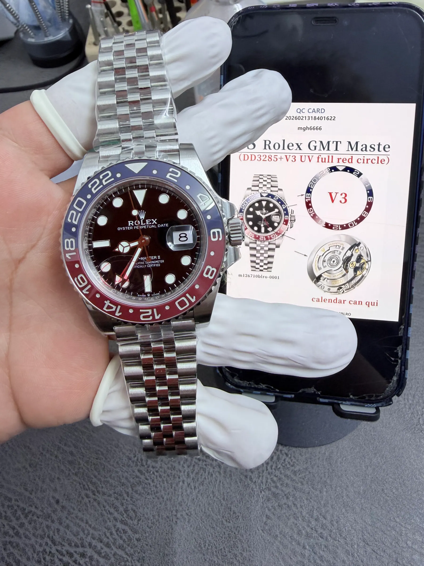VS | 3285机芯｜劳力士 GMT-Master II V3 126710BLRO