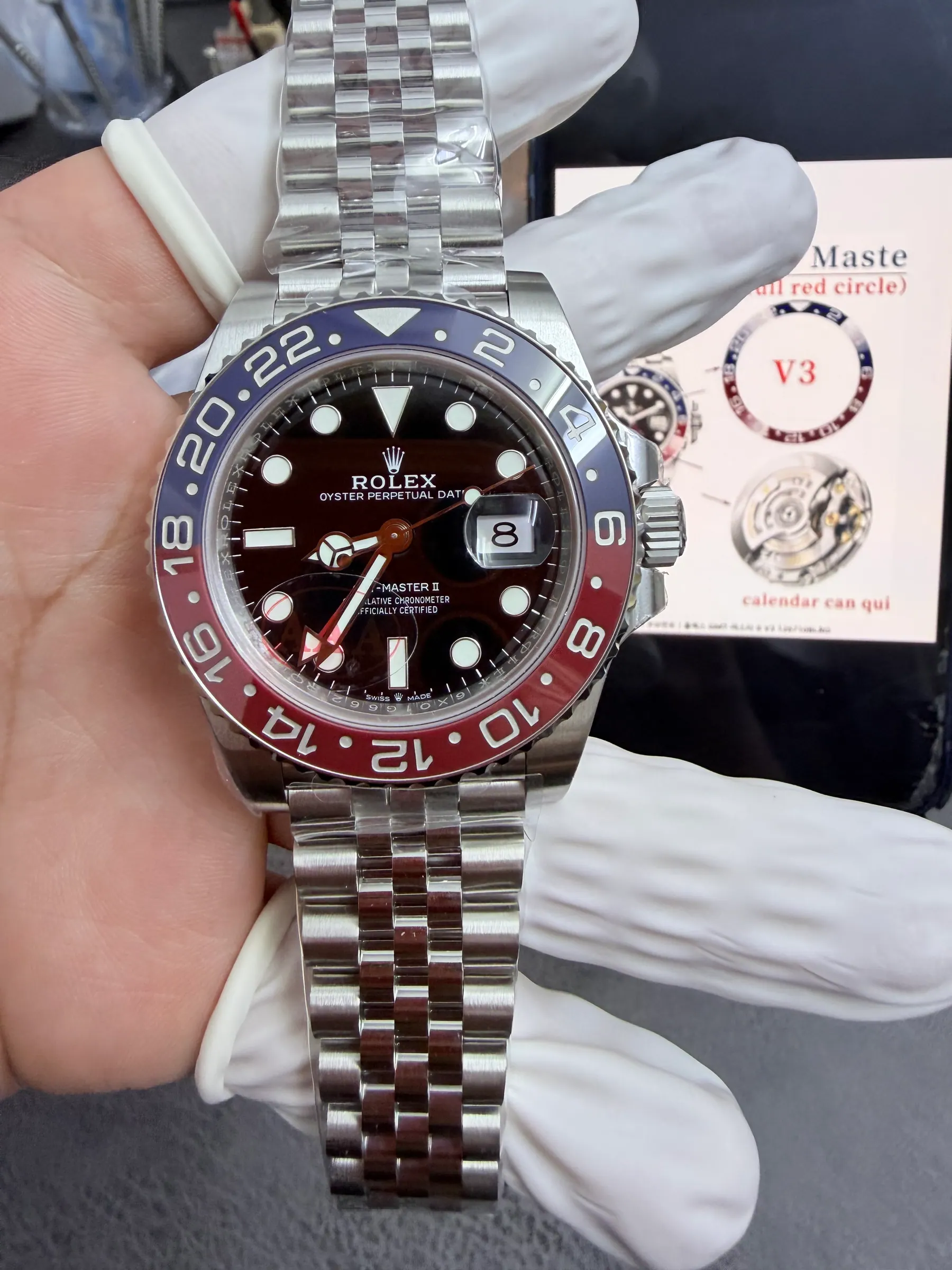 VS | 3285机芯｜劳力士 GMT-Master II V3 126710BLRO