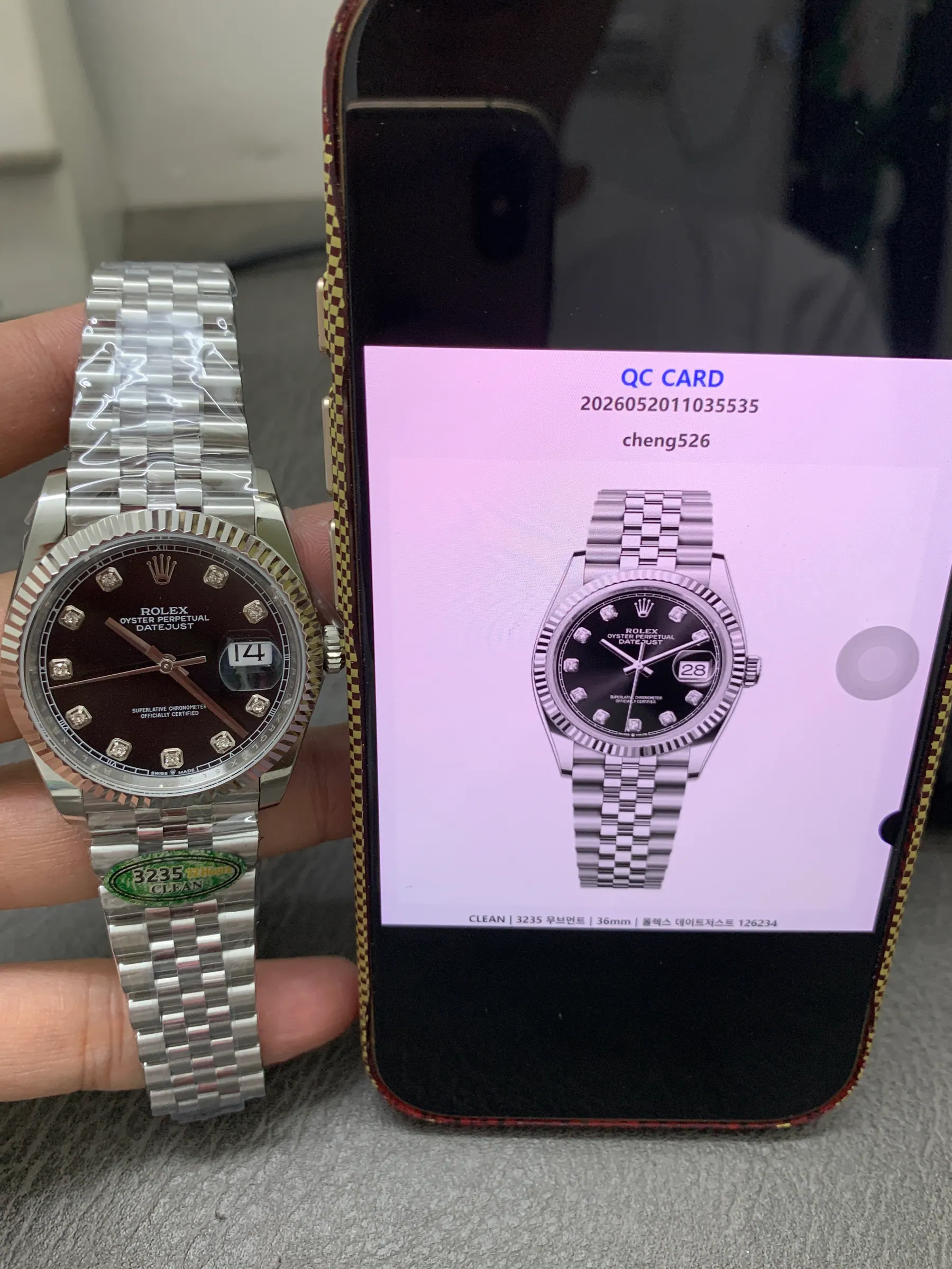 CLEAN｜3235 机芯｜36mm｜劳力士日志型 126234