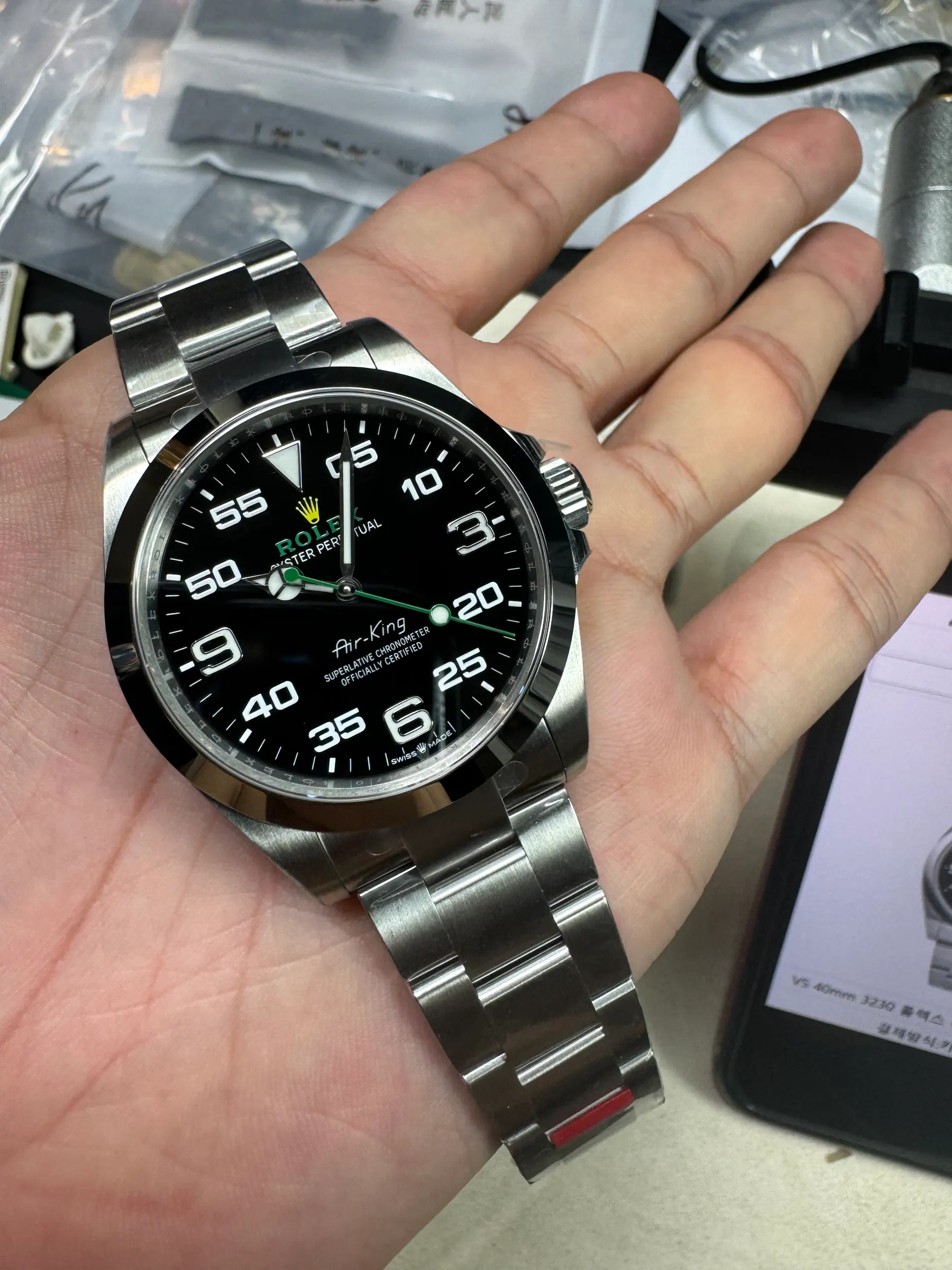VS | 3230机芯｜40mm l 劳力士 Air-King 126900