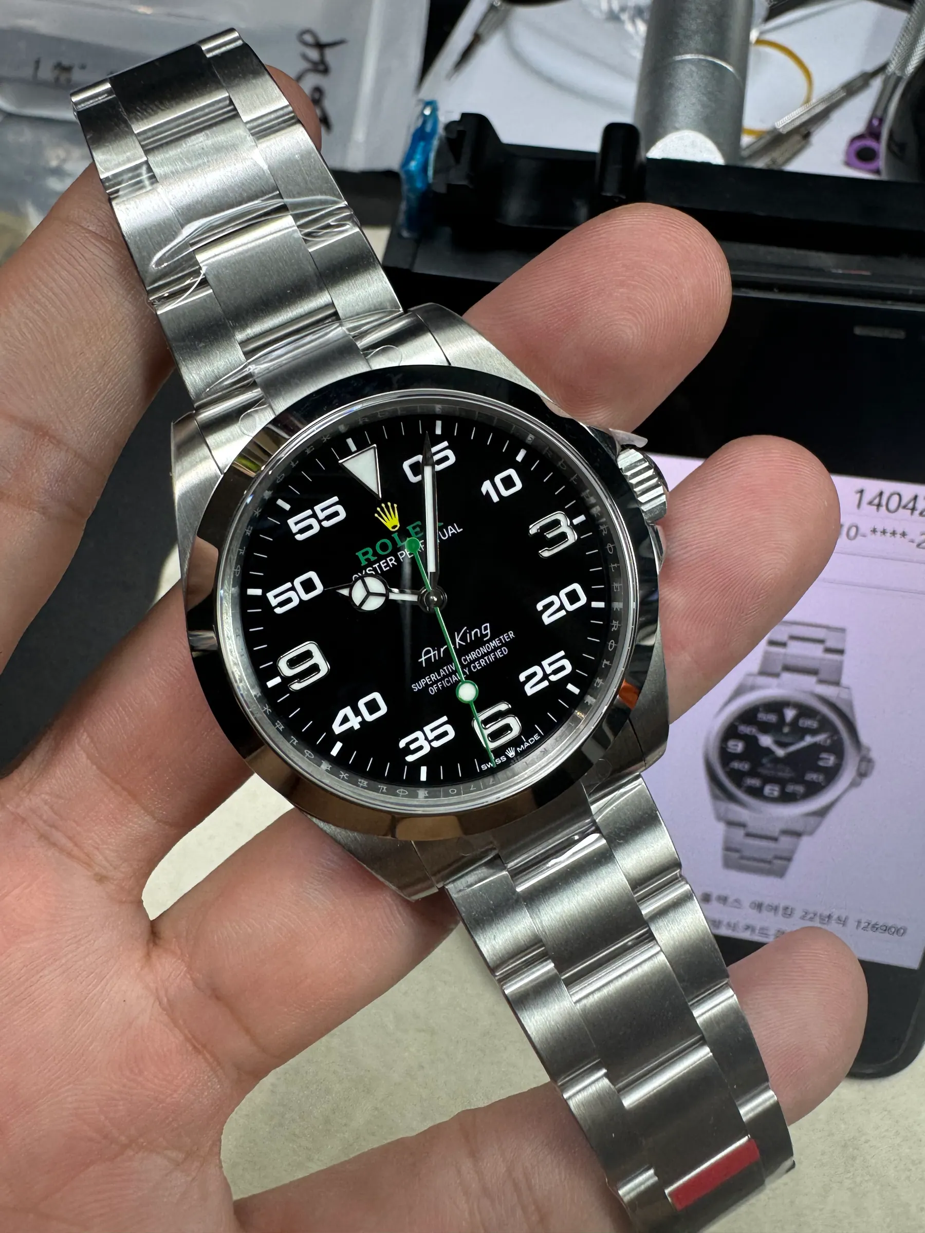 VS | 3230机芯｜40mm l 劳力士 Air-King 126900