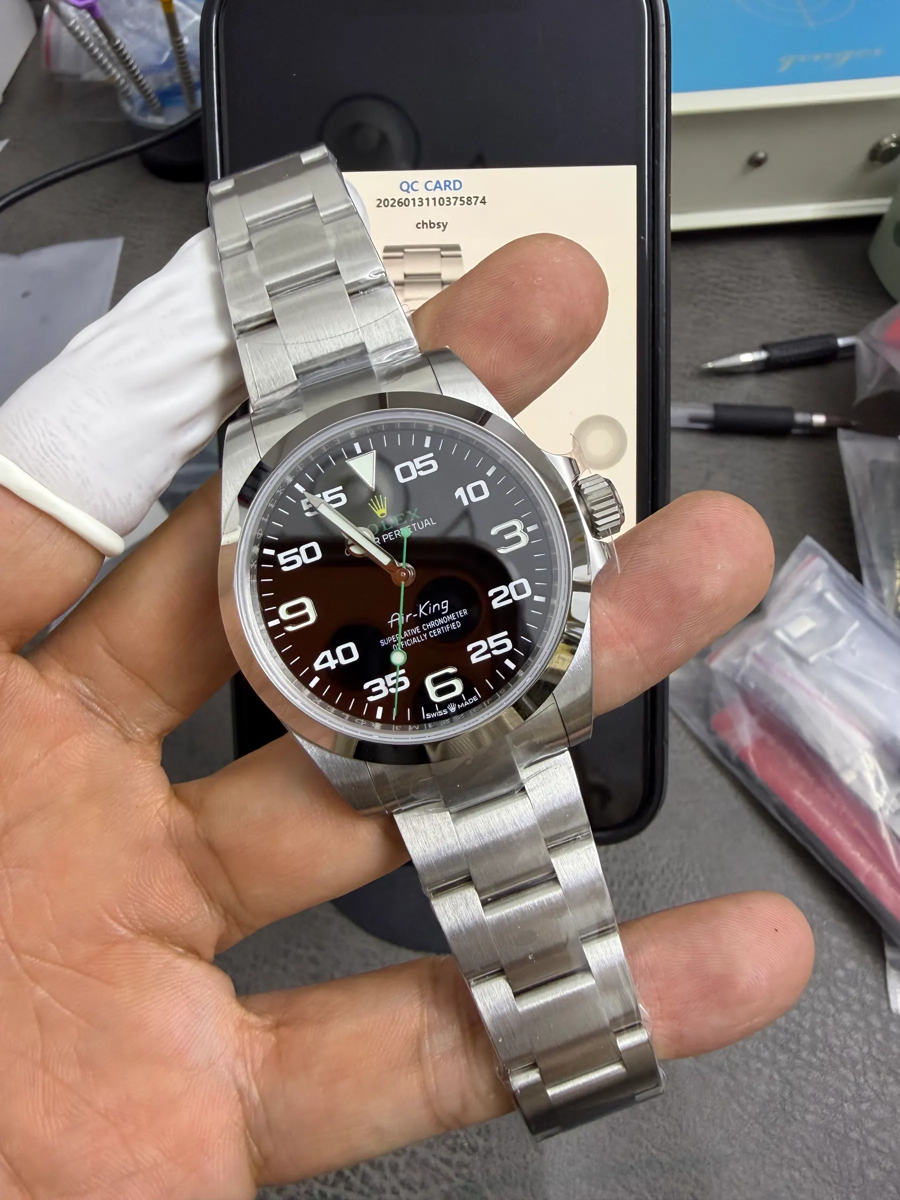 VS | 3230机芯｜40mm l 劳力士 Air-King 126900