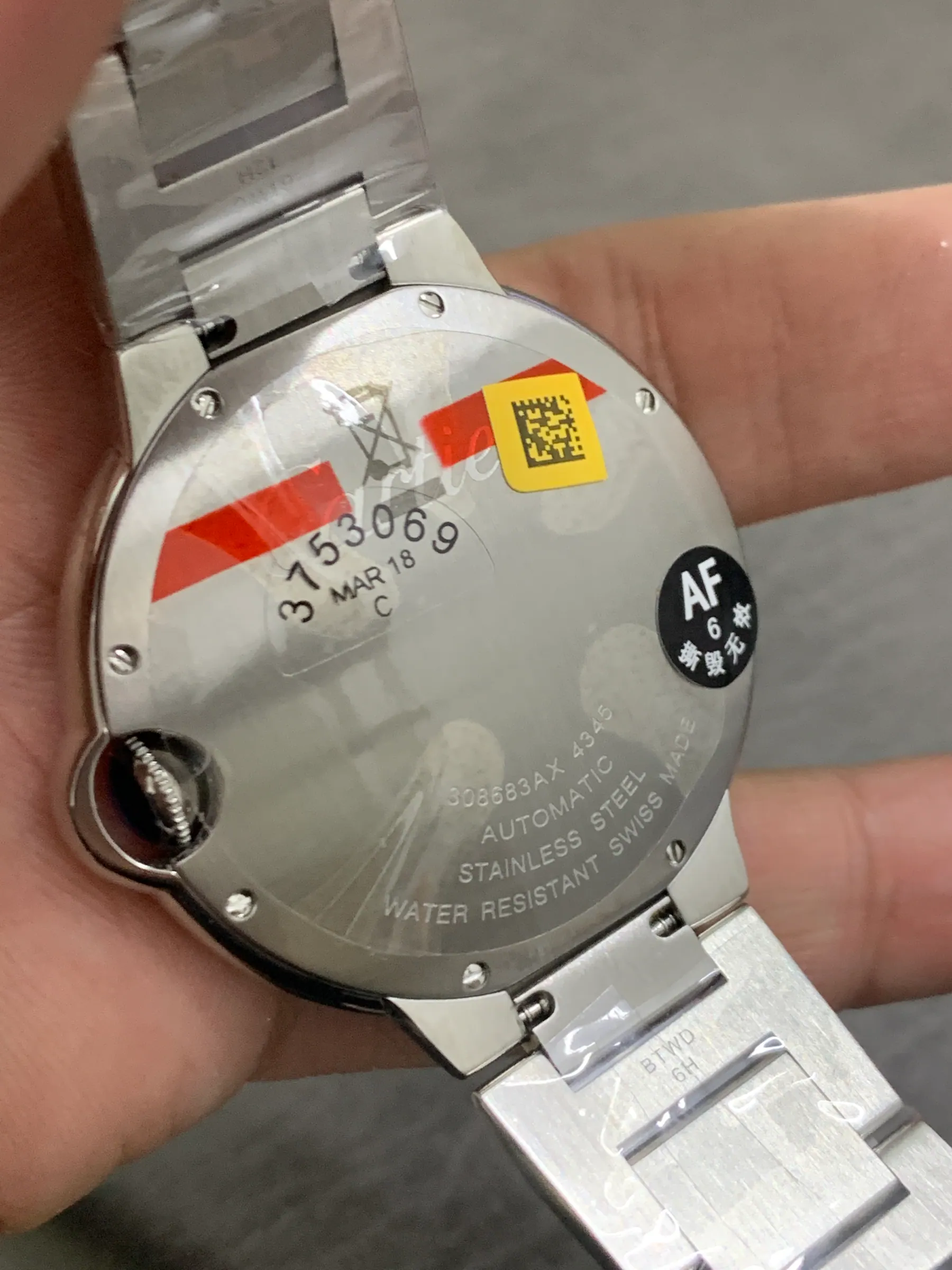 AF | 2824 机芯 l 40mm l 卡地亚 Ballon Bleu 腕表 WSBB0040
