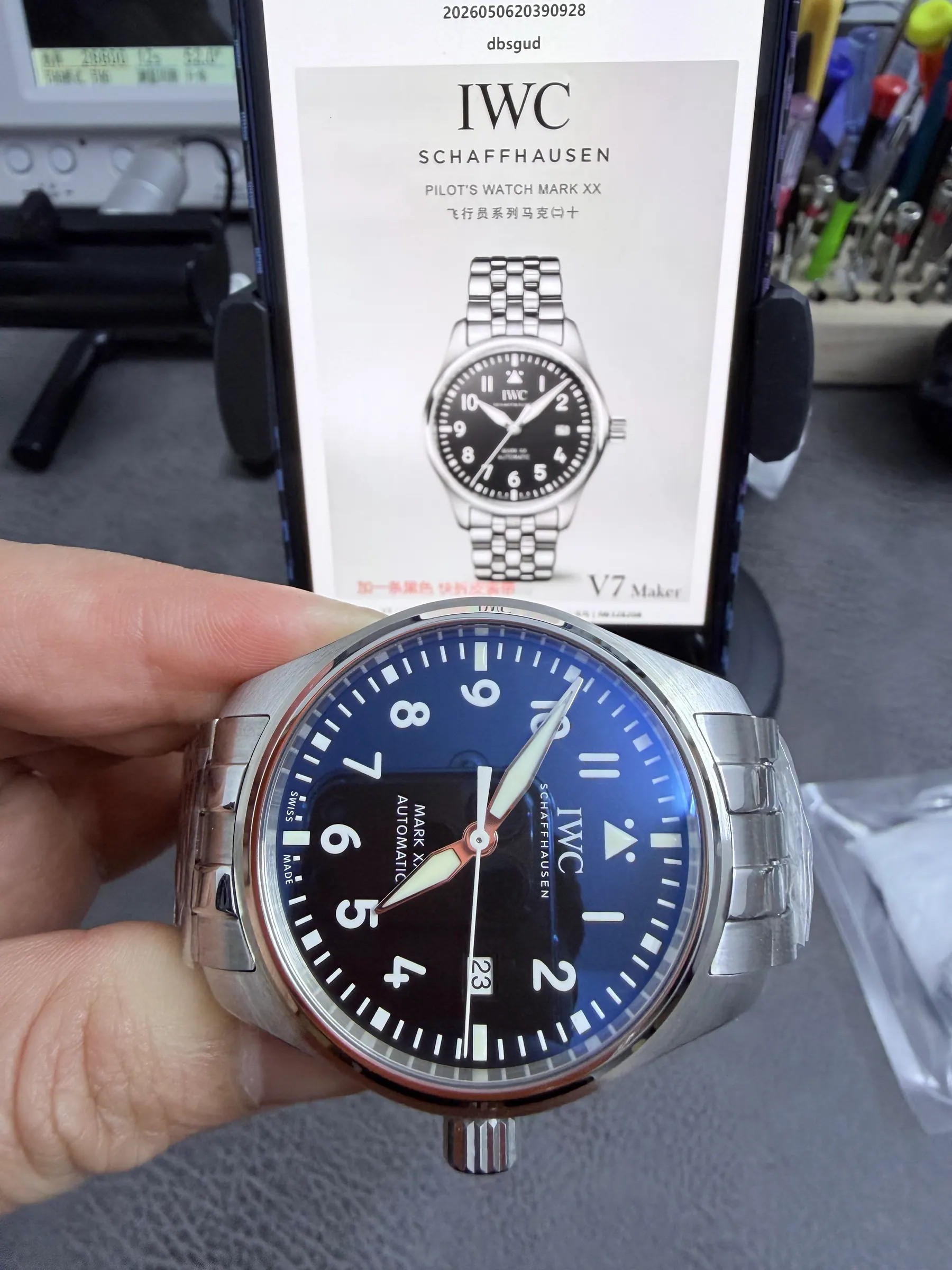 V7｜I2892 机芯 l 40mm l IWC 飞行员马克20 手表｜IW328208