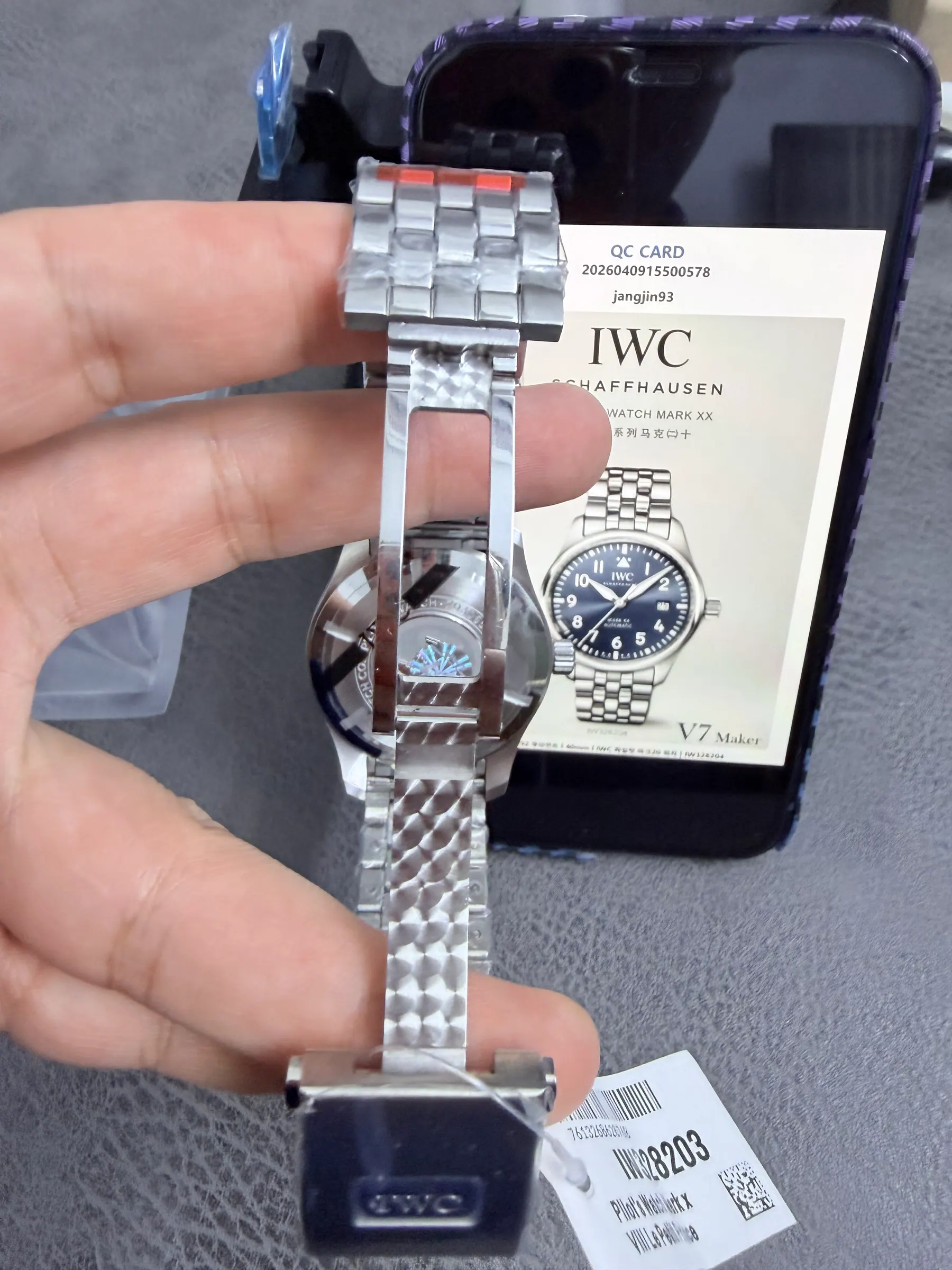 V7｜I2892 机芯 l 40mm l IWC 飞行员马克20 手表｜IW328204