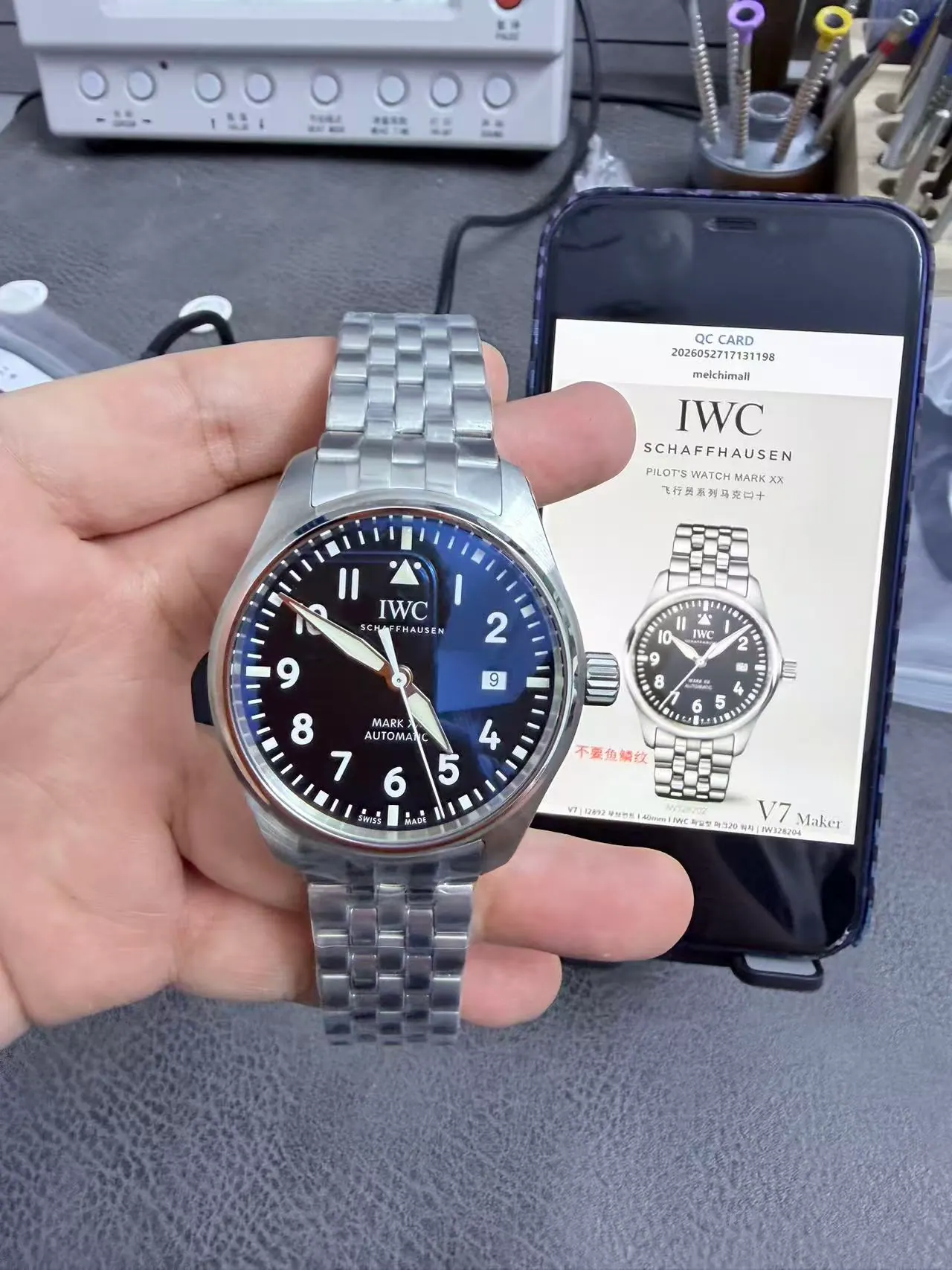 V7｜I2892 机芯 l 40mm l IWC 飞行员马克20 手表｜IW328204