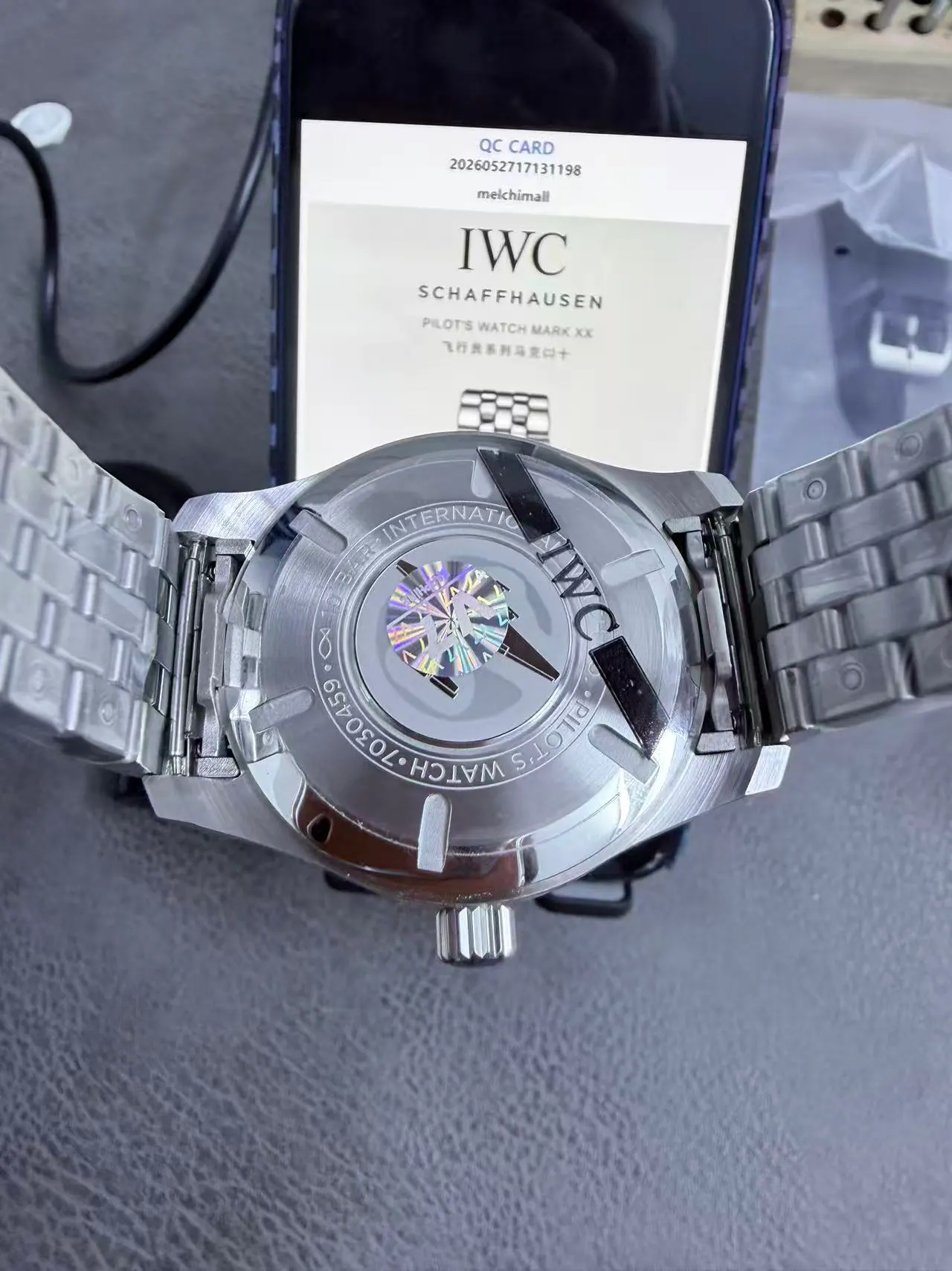 V7｜I2892 机芯 l 40mm l IWC 飞行员马克20 手表｜IW328204