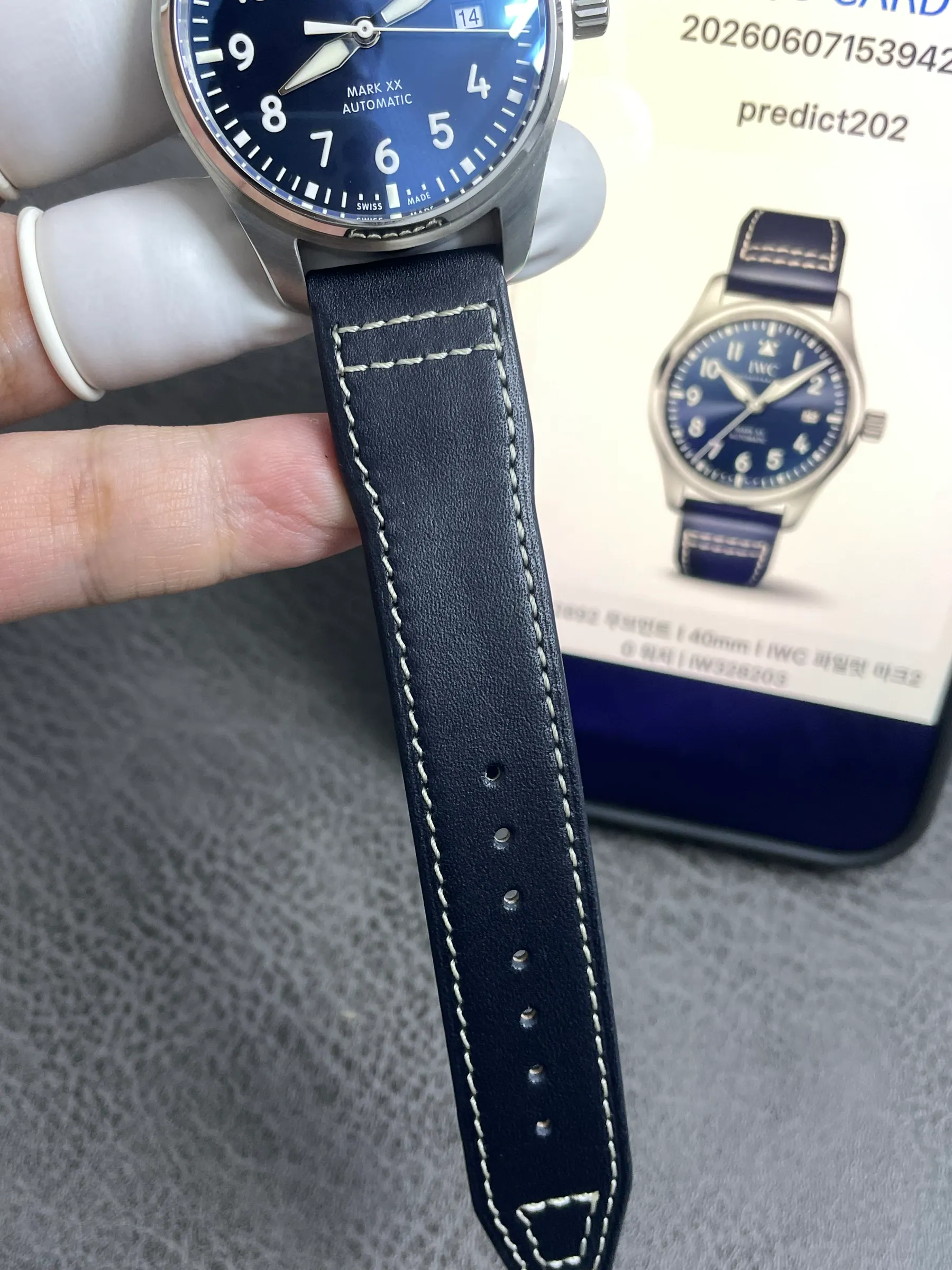 V7｜I2892 机芯 l 40mm l IWC 飞行员马克20 手表｜IW328203