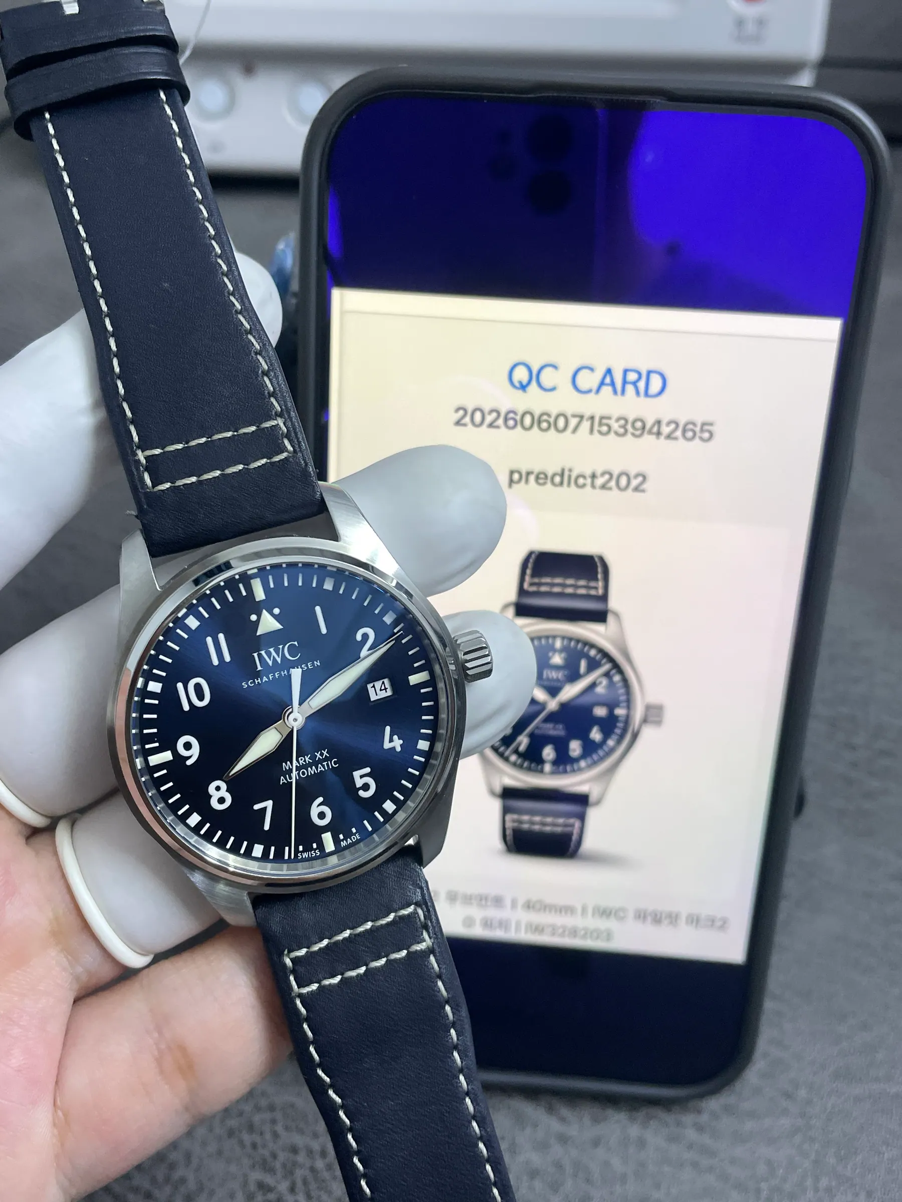 V7｜I2892 机芯 l 40mm l IWC 飞行员马克20 手表｜IW328203