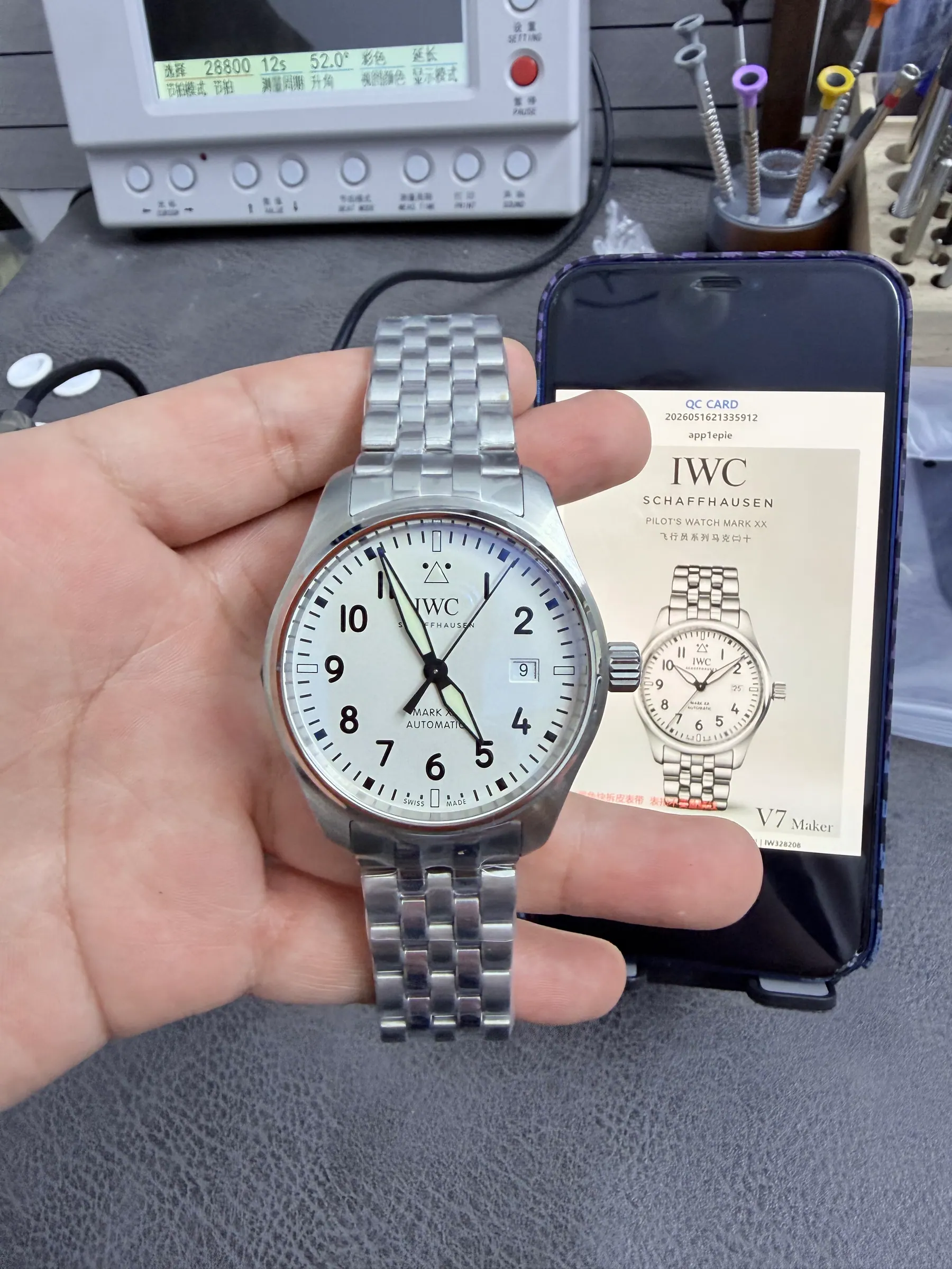 V7｜I2892 机芯 l 40mm l IWC 飞行员马克20 手表｜IW328208