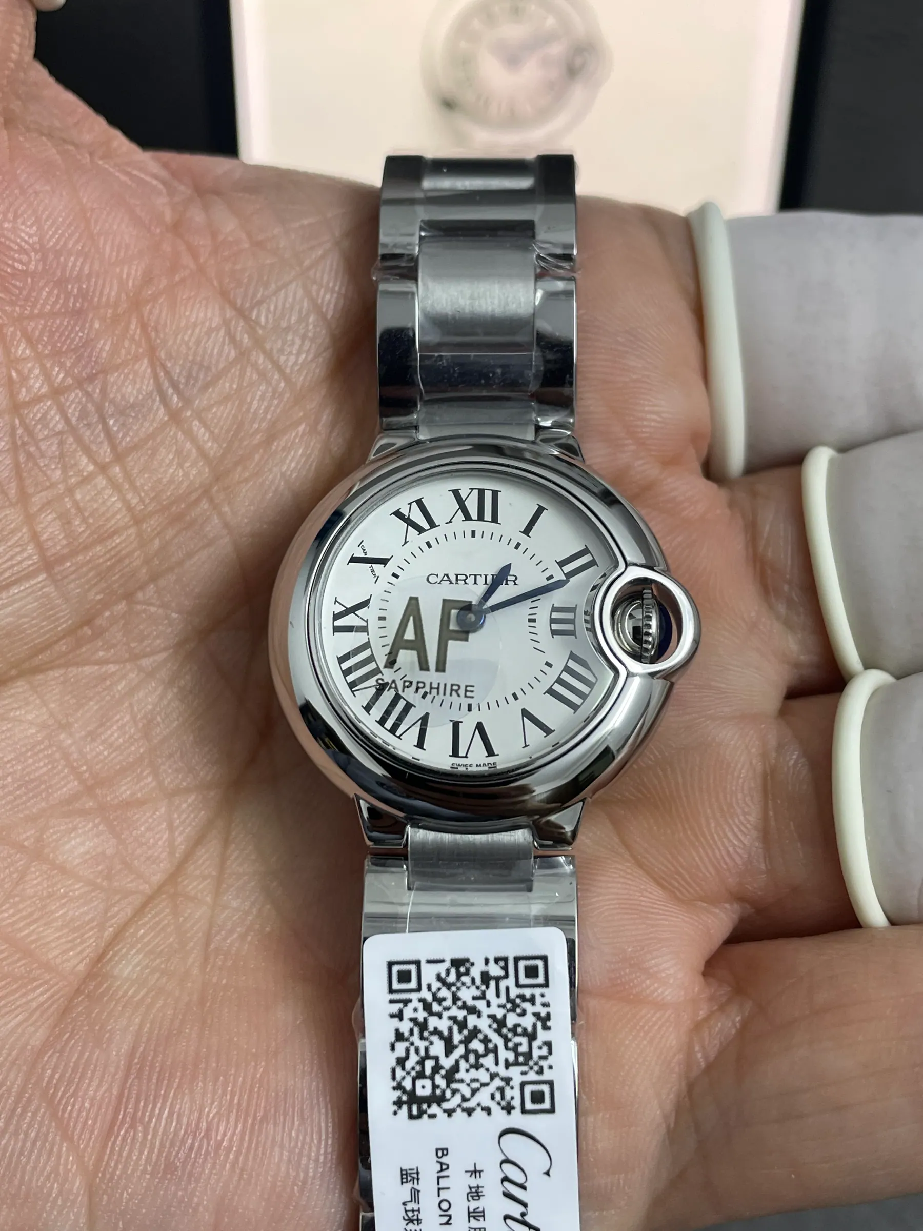 AF | 石英机芯 l 28mm l 卡地亚 Ballon Bleu 手表 WSBB0073