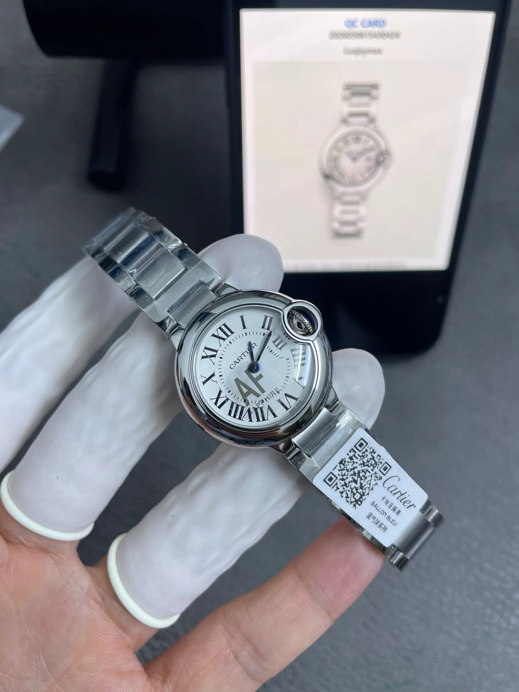 AF | 石英机芯 l 28mm l 卡地亚 Ballon Bleu 手表 WSBB0073