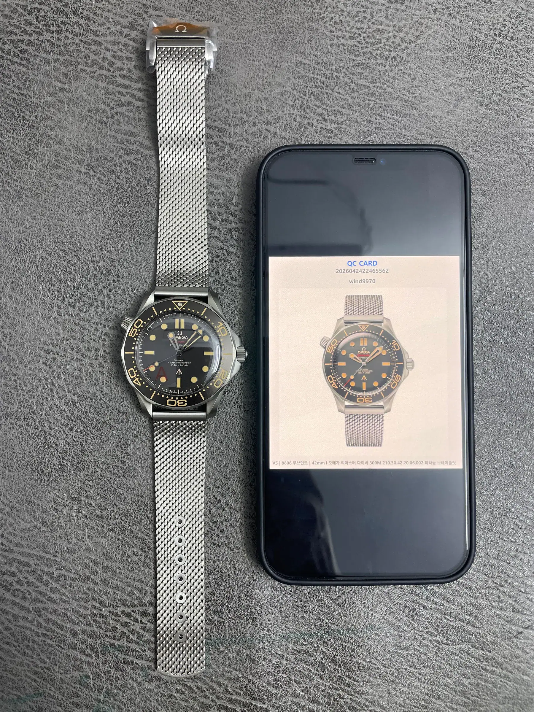 VS | 8806机芯｜42mm l 欧米茄海马潜水300M 210.30.42.20.06.002 钛金属表链