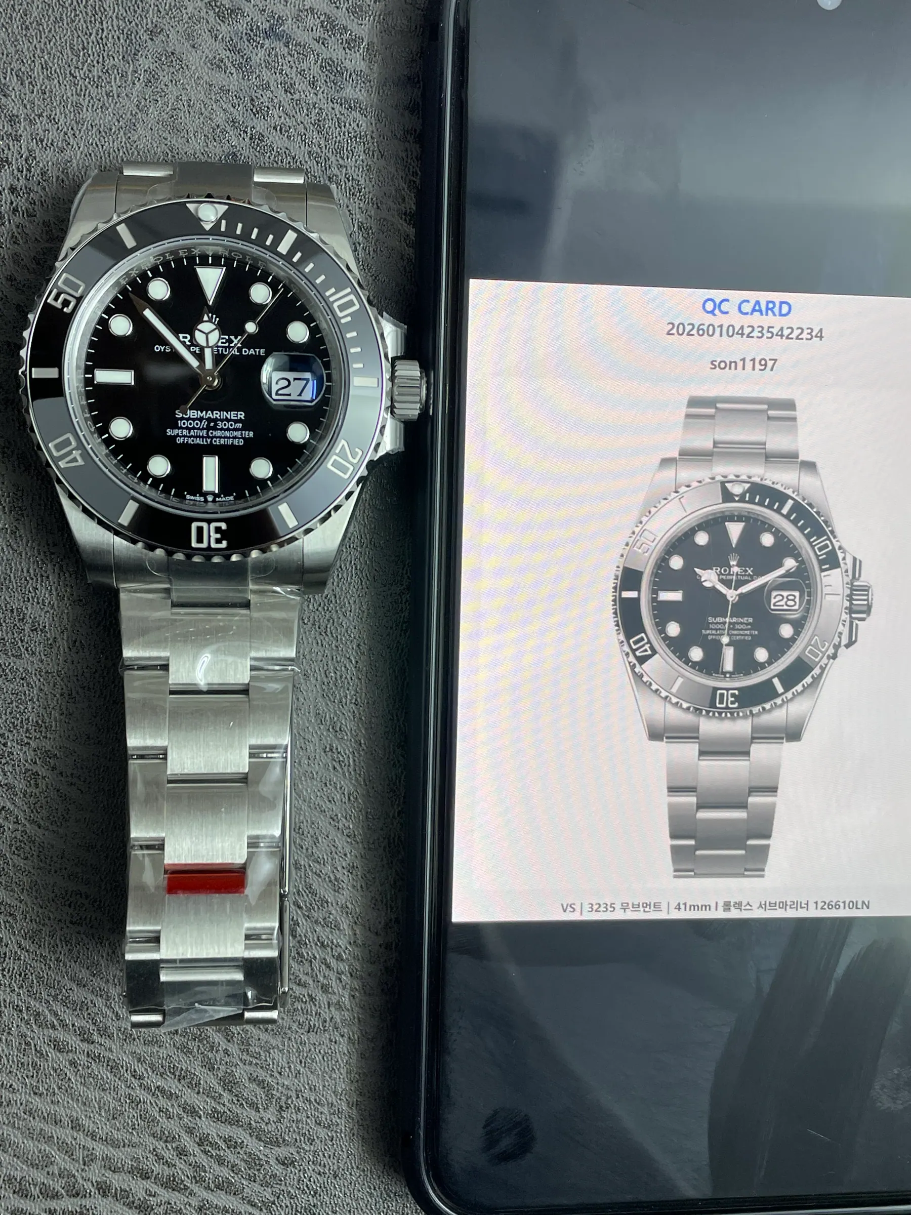 VS | 3235机芯｜41mm l 劳力士潜航者型 126610LN