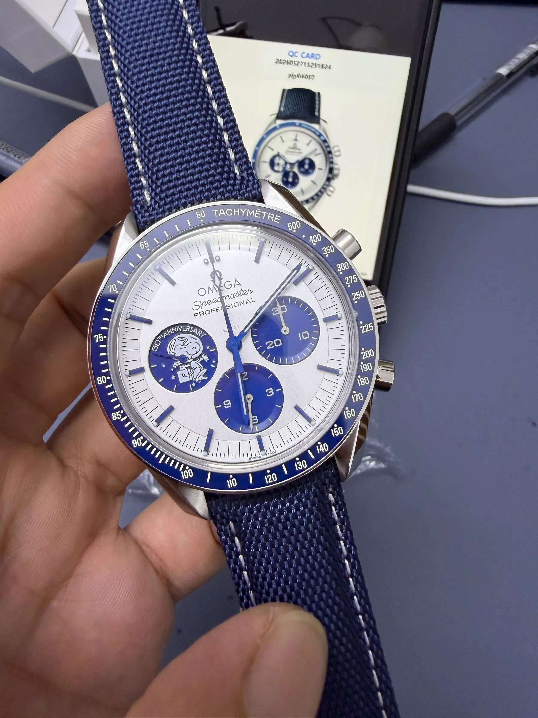 SMF OMEGA Speedmaster Anniversary Series “Silver Snoopy Award” 310.32.42.50.02.001