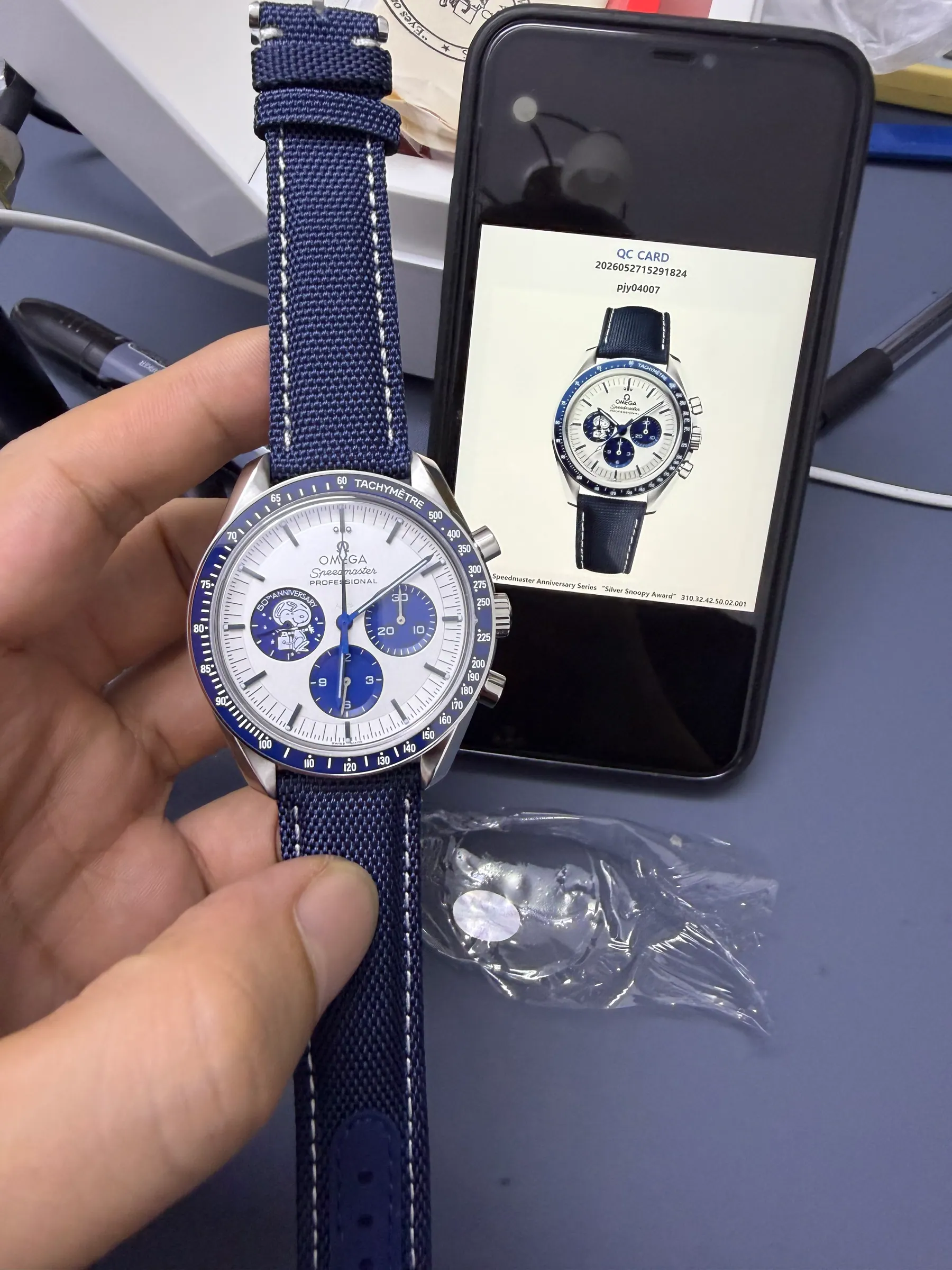 SMF OMEGA Speedmaster Anniversary Series “Silver Snoopy Award” 310.32.42.50.02.001