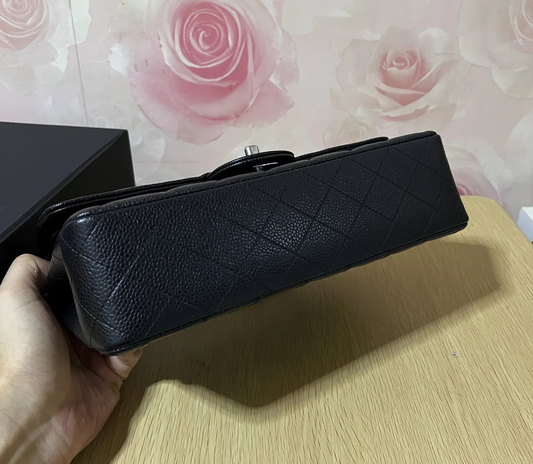 ƆC 经典小牛皮翻盖包 中号 25cm