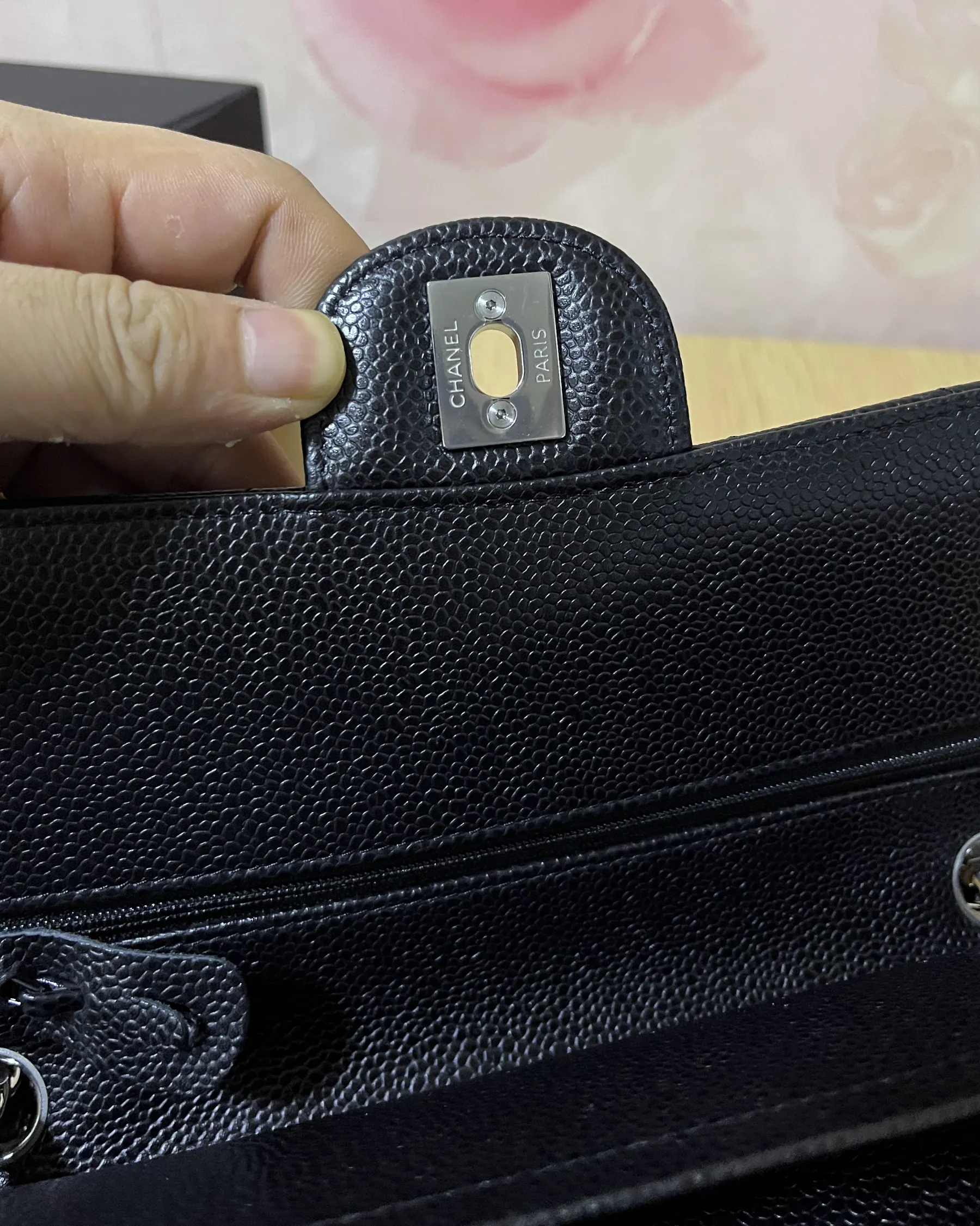 ƆC 经典小牛皮翻盖包 中号 25cm