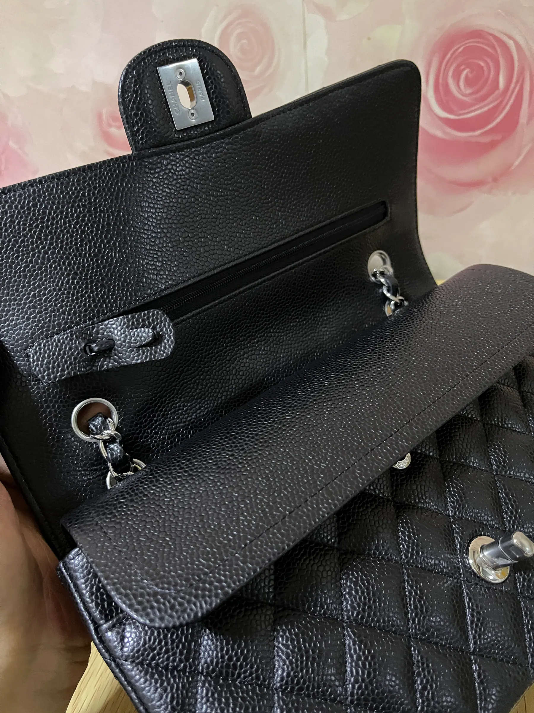 ƆC 经典小牛皮翻盖包 中号 25cm