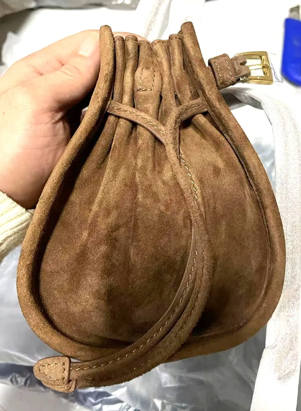 普拉达中号皮革手提包 1BA426 32x15x13cm