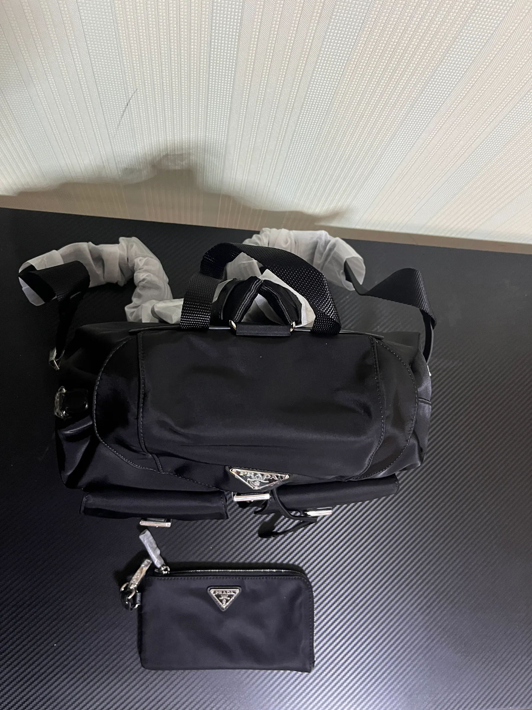 普拉达 Re-Nylon 双肩包 1BZ811 30x32x15cm