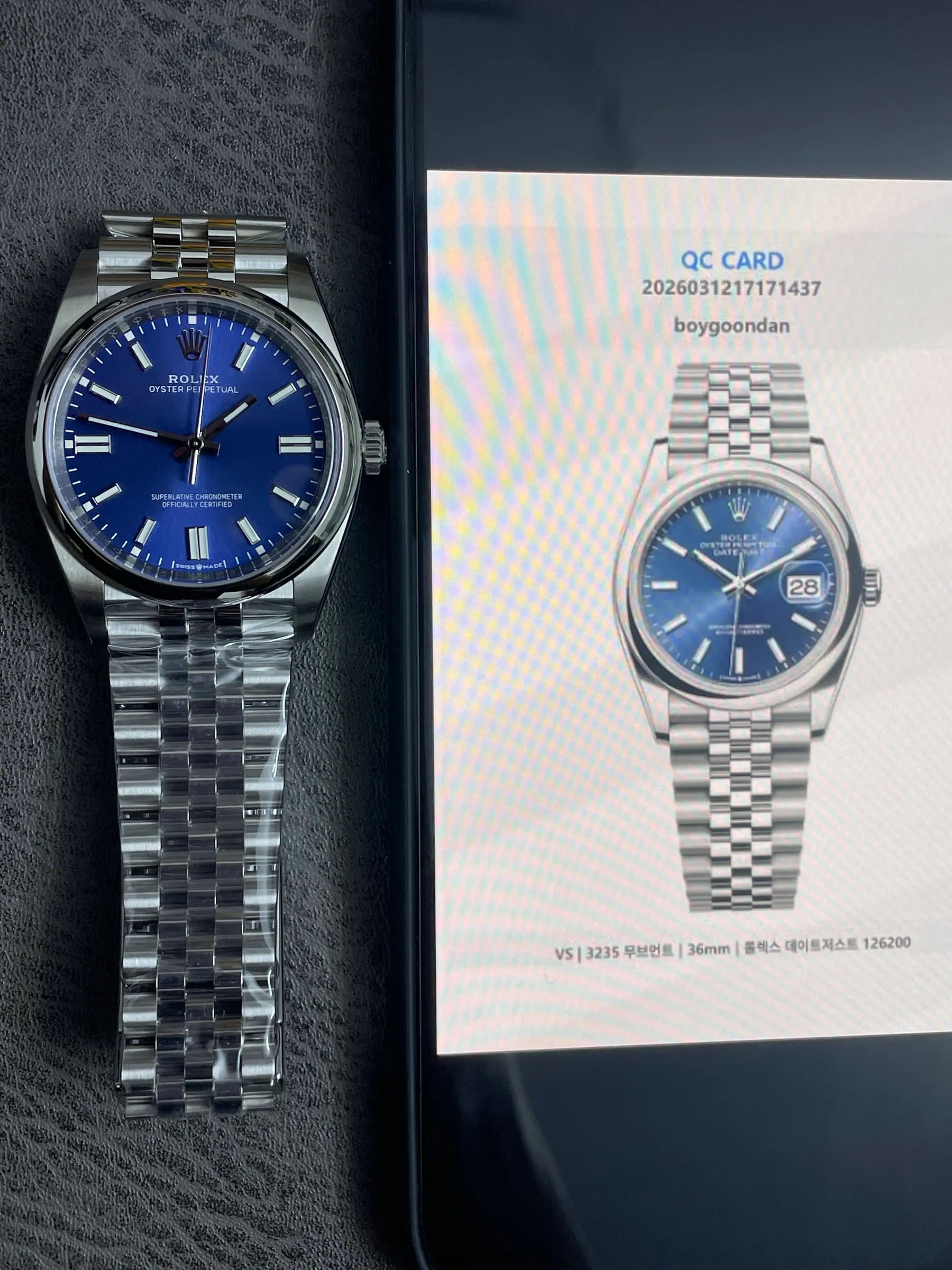 VS | 3235机芯｜36mm｜劳力士 Datejust 126200