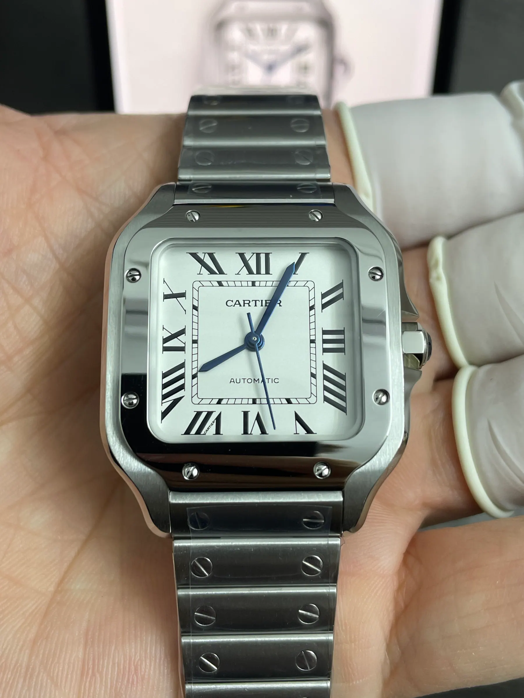 BV | 卡地亚 Santos 中号｜35.1mm｜WSSA0029｜9015 机芯