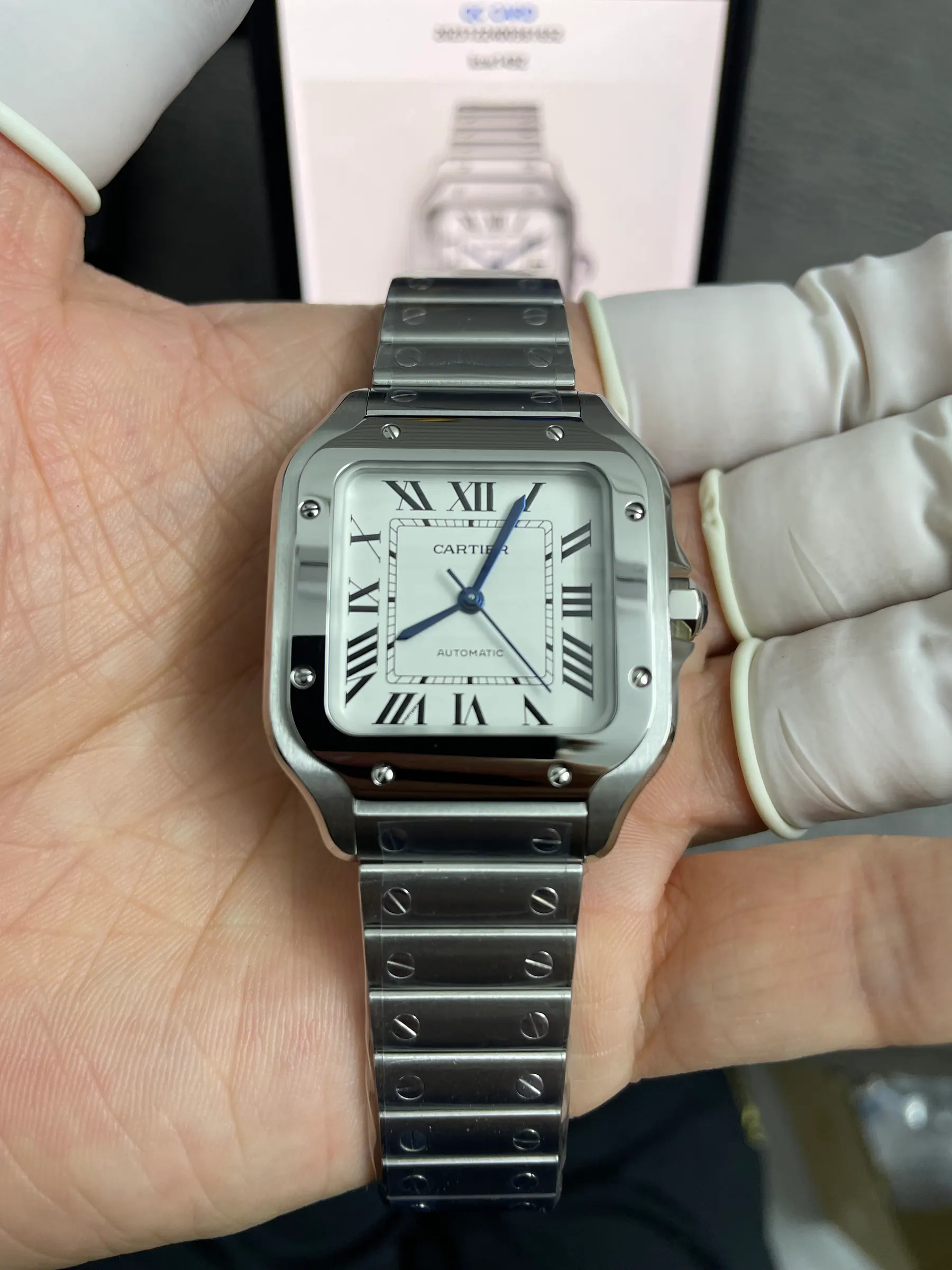 BV | 卡地亚 Santos 中号｜35.1mm｜WSSA0029｜9015 机芯