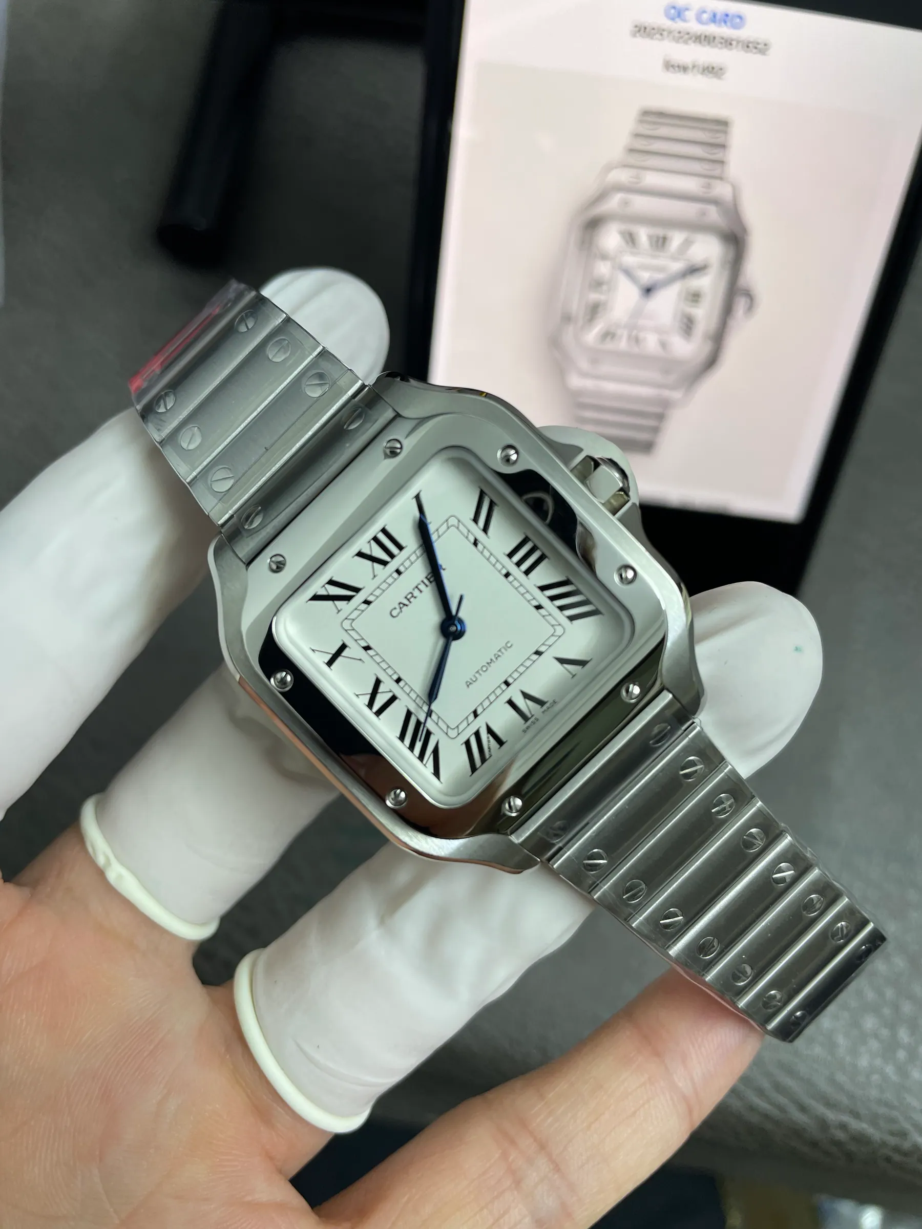 BV | 卡地亚 Santos 中号｜35.1mm｜WSSA0029｜9015 机芯