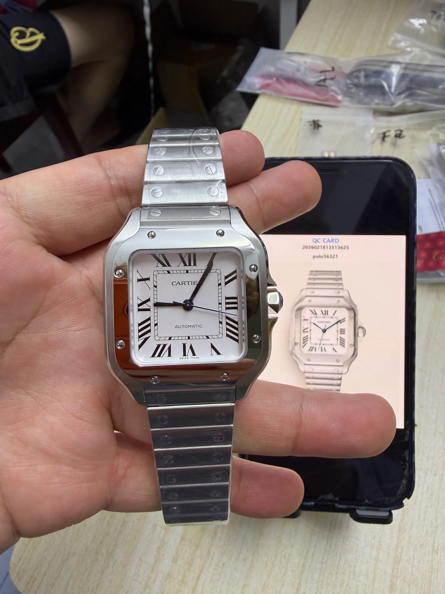 BV | 卡地亚 Santos 中号｜35.1mm｜WSSA0029｜9015 机芯