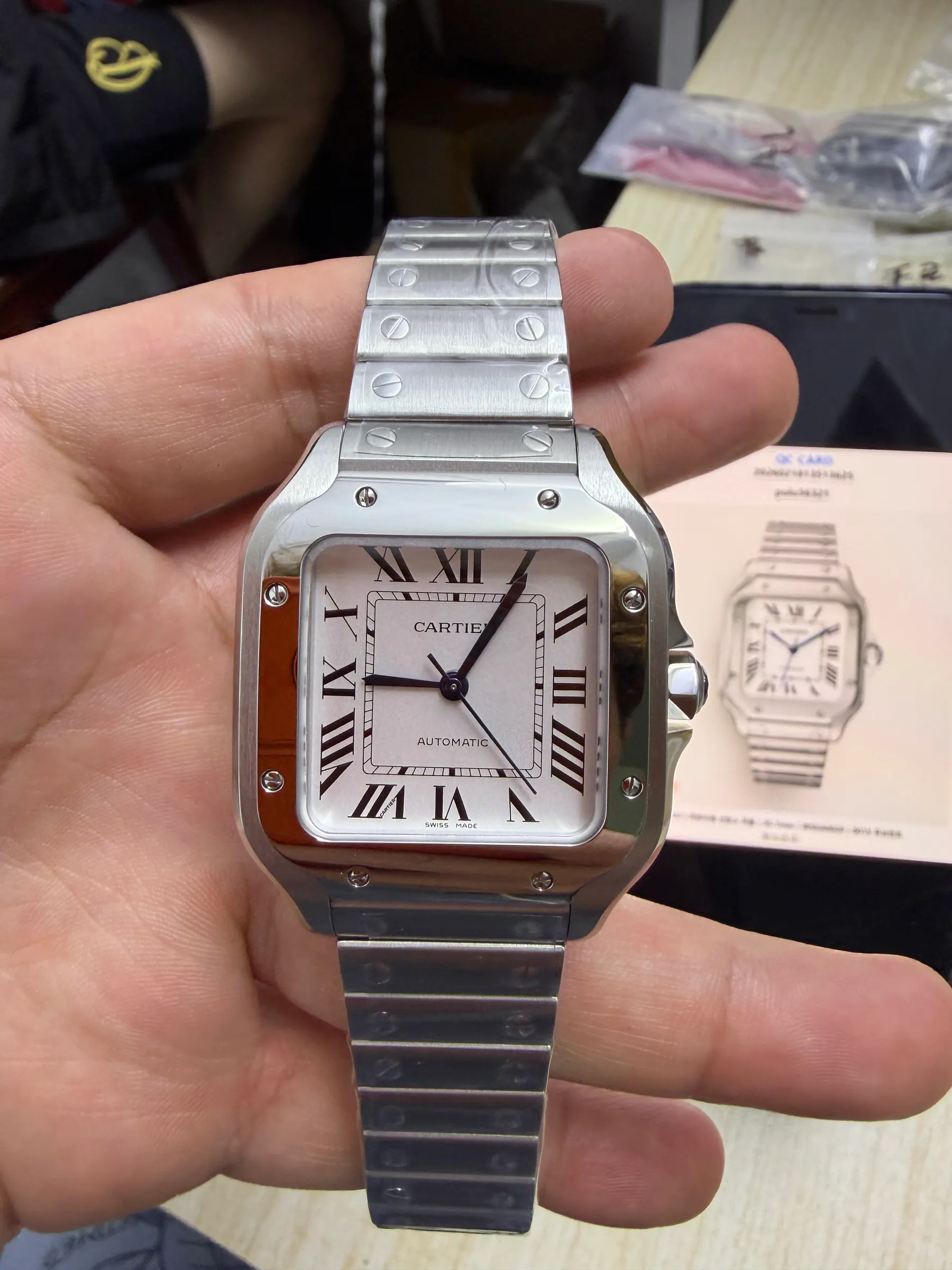 BV | 卡地亚 Santos 中号｜35.1mm｜WSSA0029｜9015 机芯
