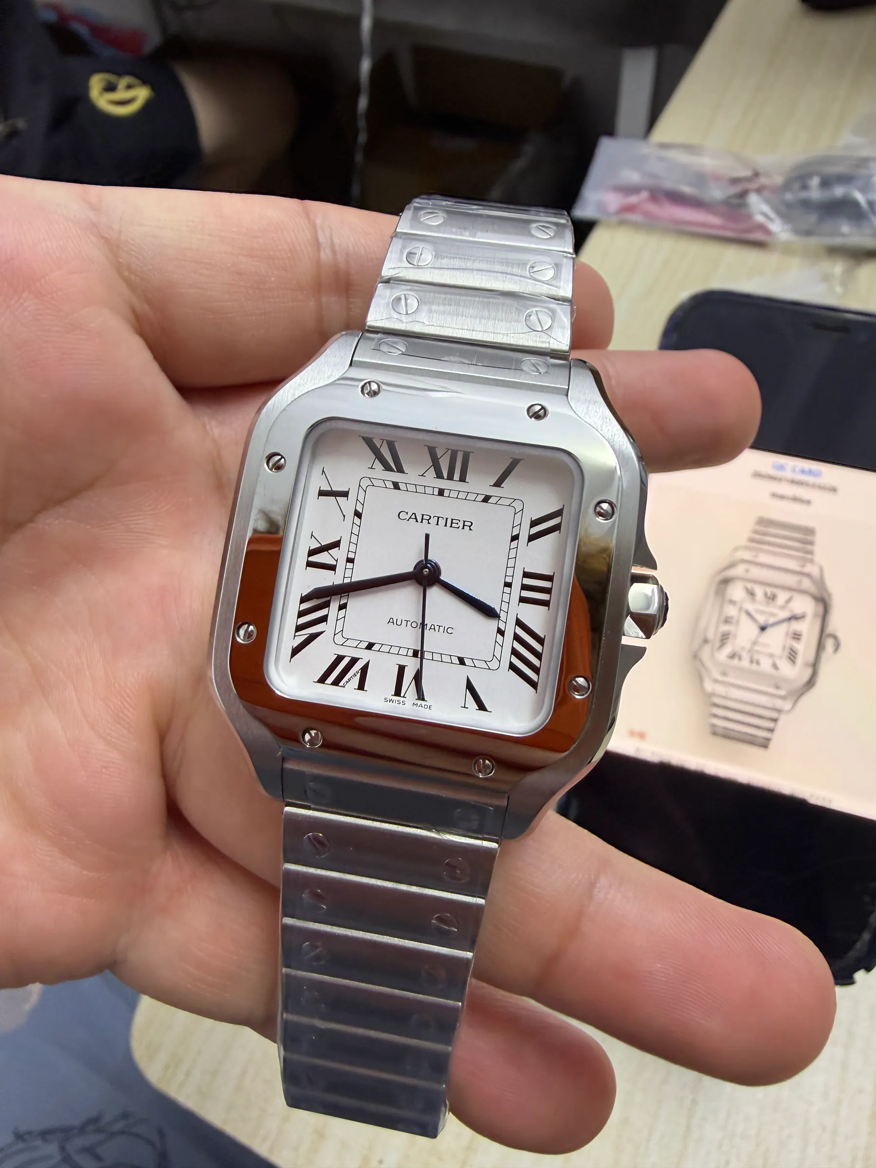 BV | 卡地亚 Santos 中号｜35.1mm｜WSSA0029｜9015 机芯