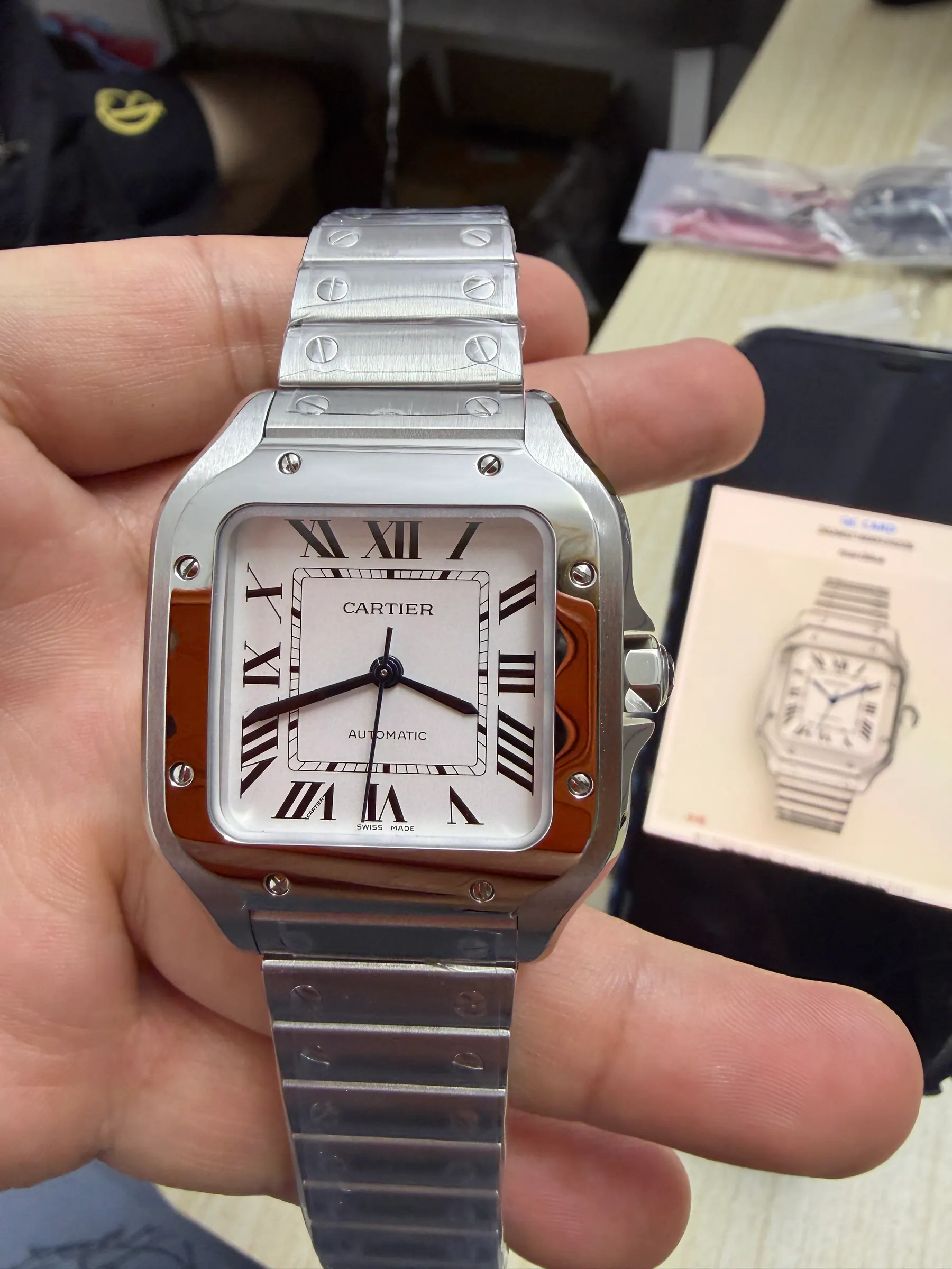 BV | 卡地亚 Santos 中号｜35.1mm｜WSSA0029｜9015 机芯