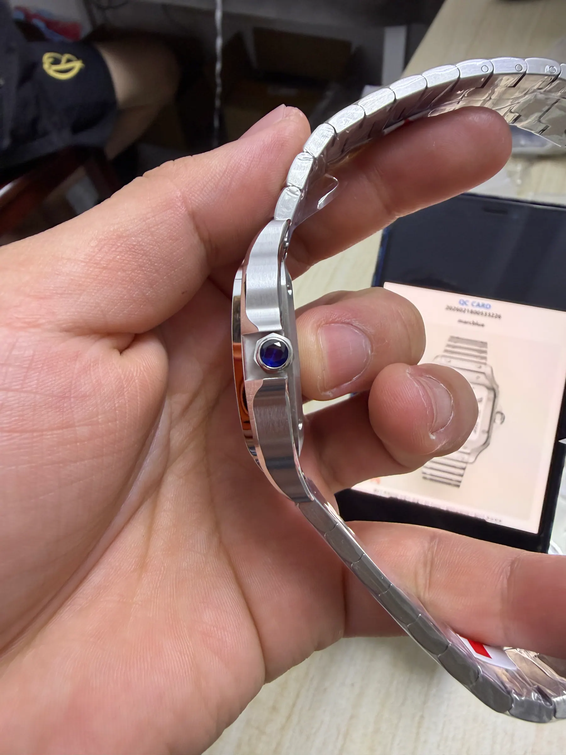 BV | 卡地亚 Santos 中号｜35.1mm｜WSSA0029｜9015 机芯