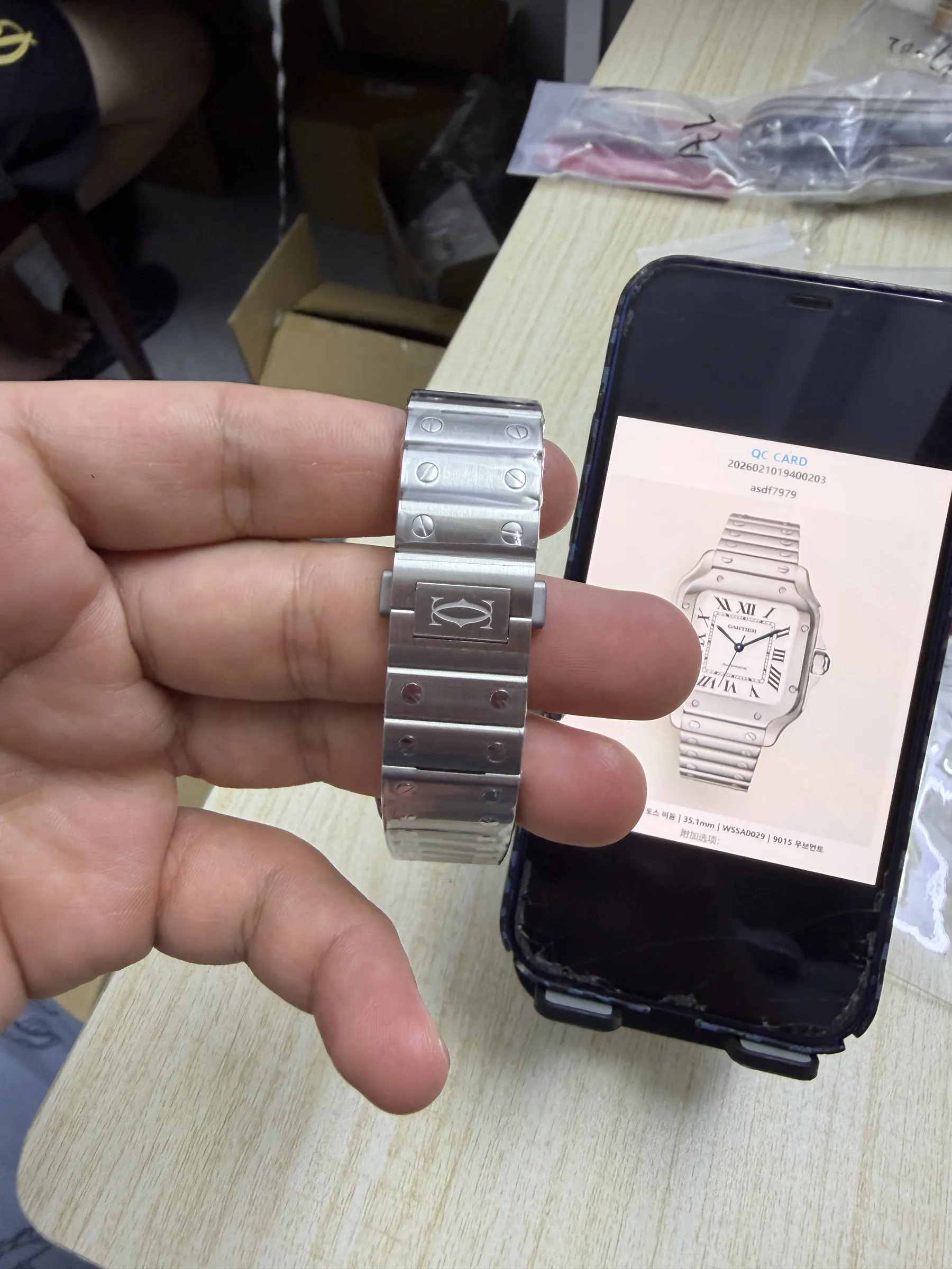 BV | 卡地亚 Santos 中号｜35.1mm｜WSSA0029｜9015 机芯