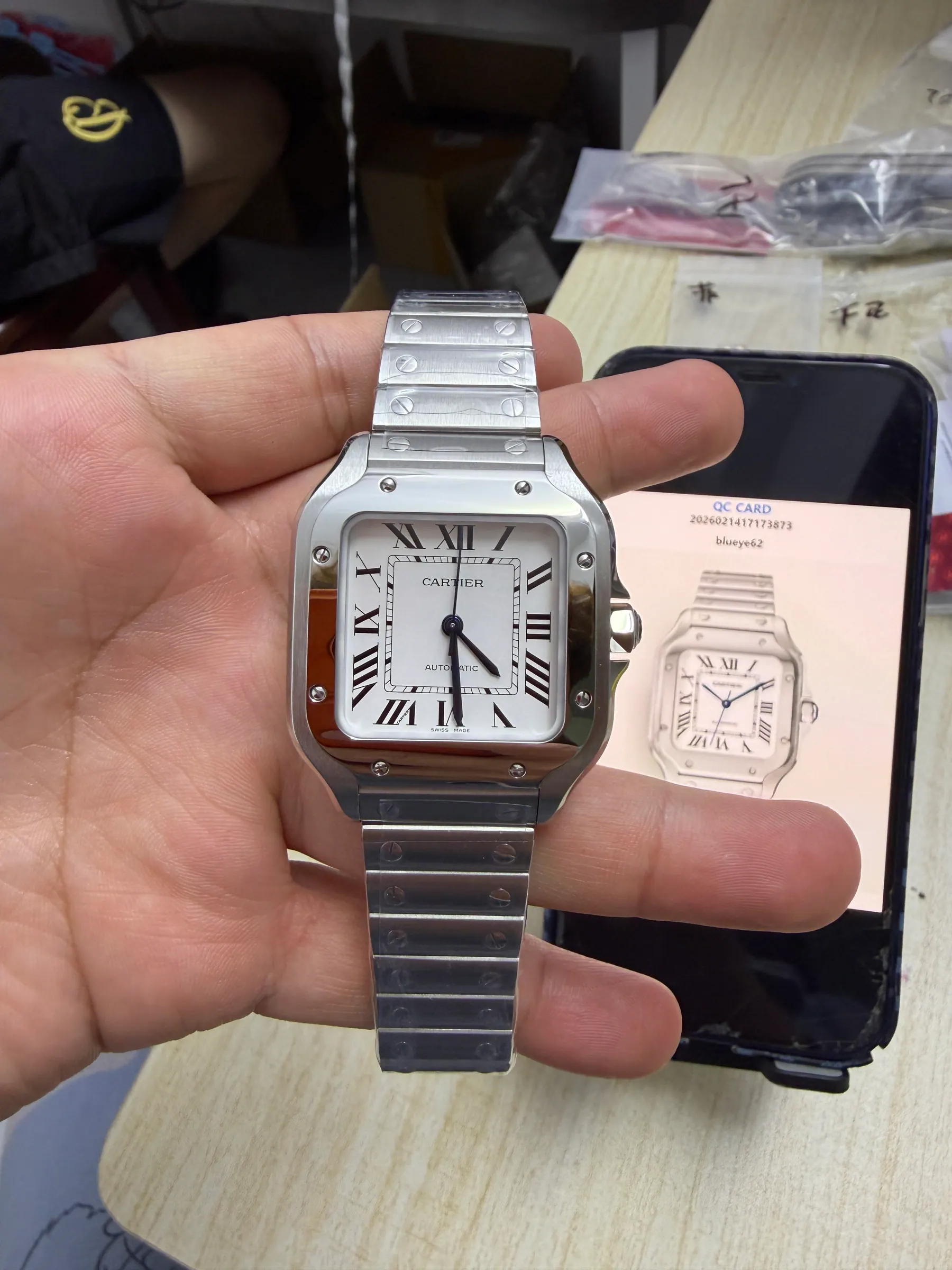 BV | 卡地亚 Santos 中号｜35.1mm｜WSSA0029｜9015 机芯