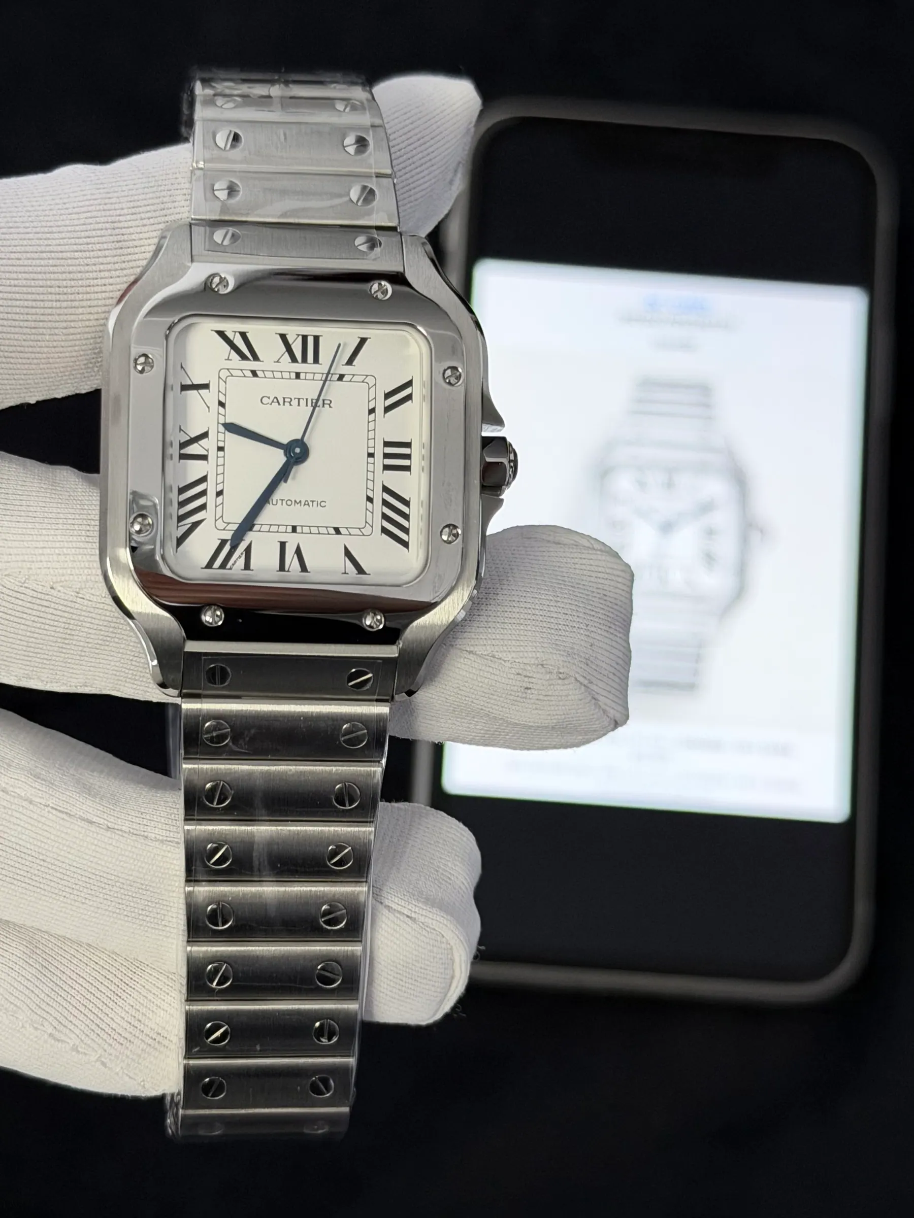 BV | 卡地亚 Santos 中号｜35.1mm｜WSSA0029｜9015 机芯