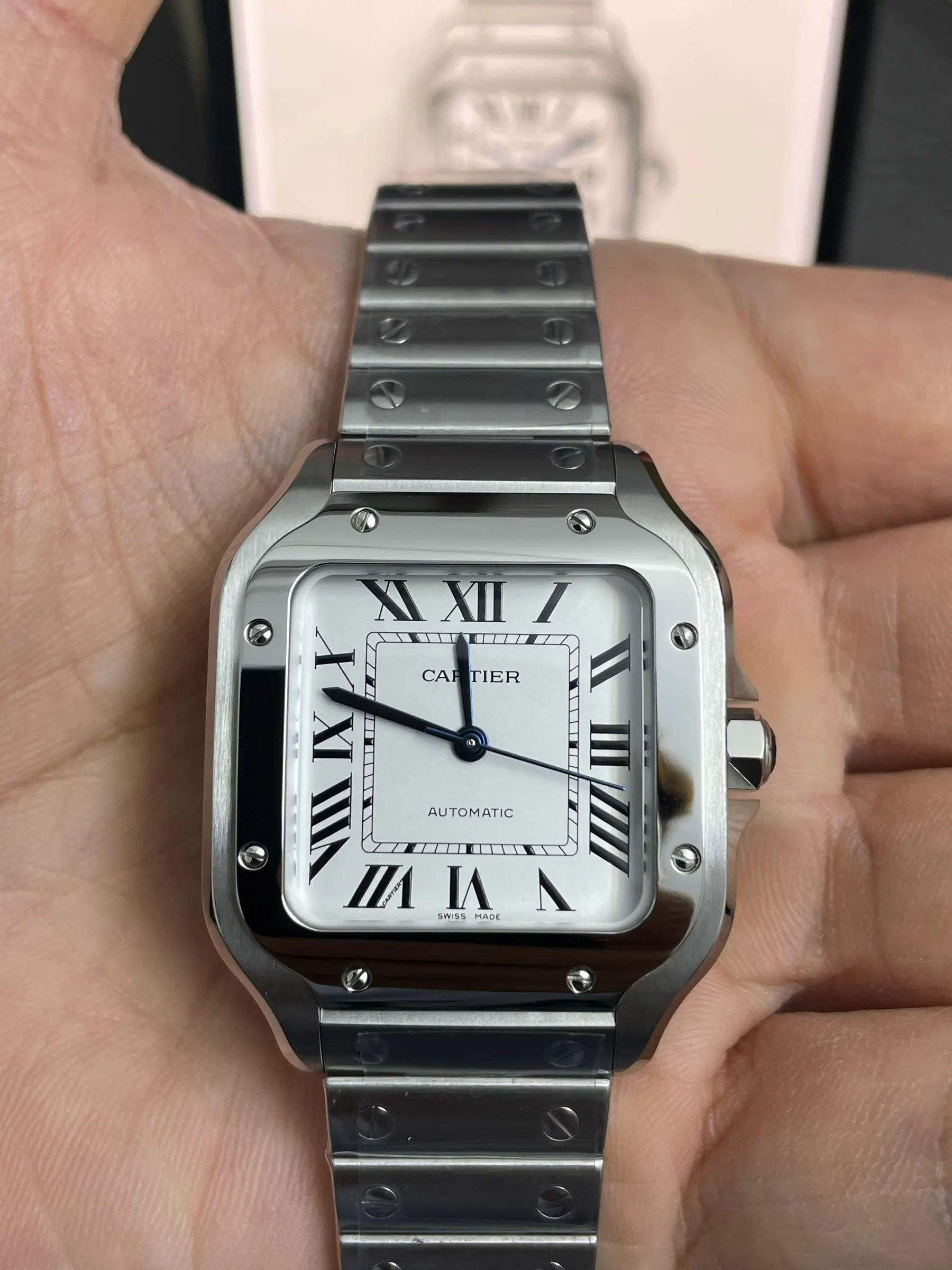 BV | 卡地亚 Santos 中号｜35.1mm｜WSSA0029｜9015 机芯