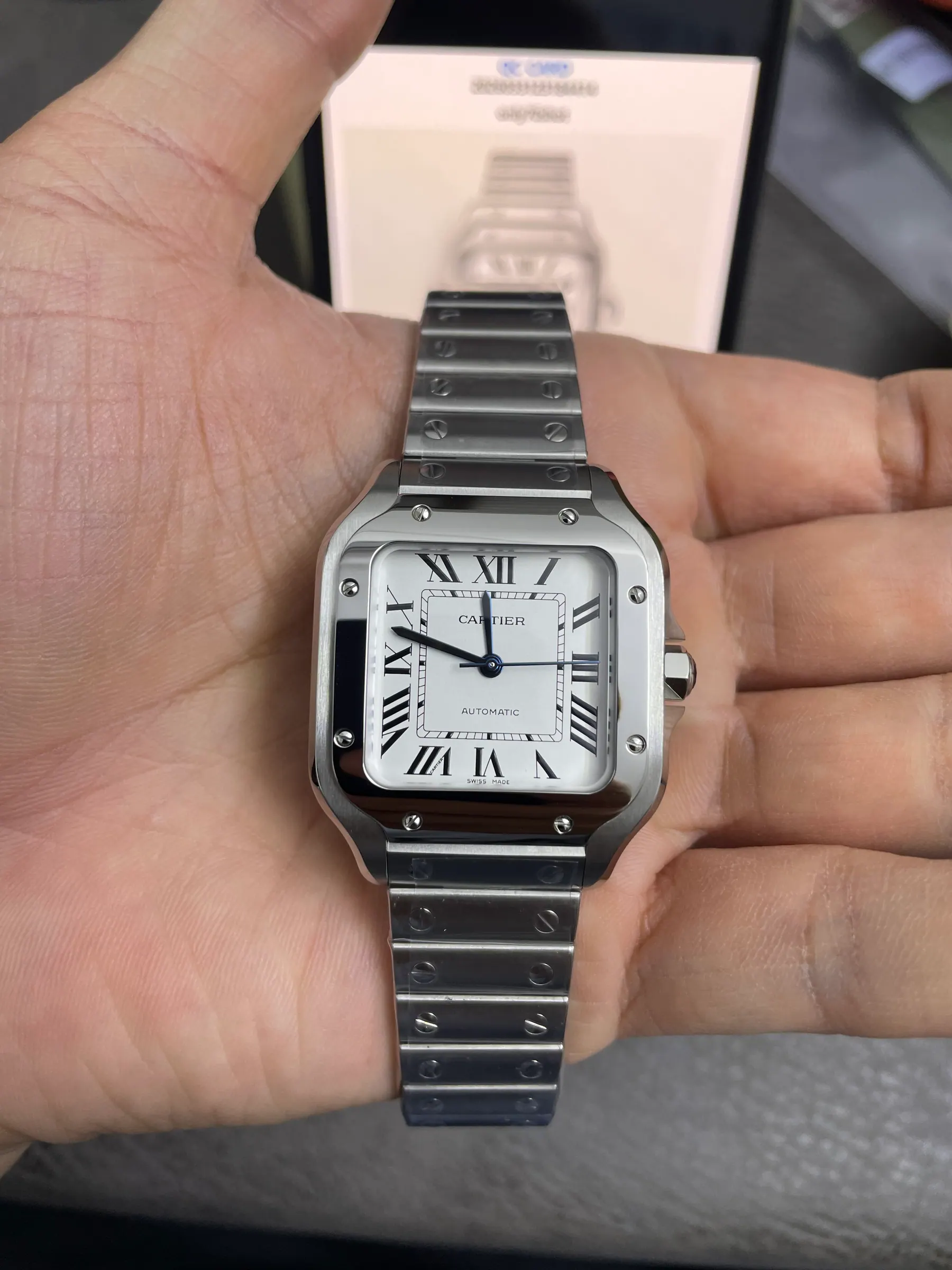 BV | 卡地亚 Santos 中号｜35.1mm｜WSSA0029｜9015 机芯
