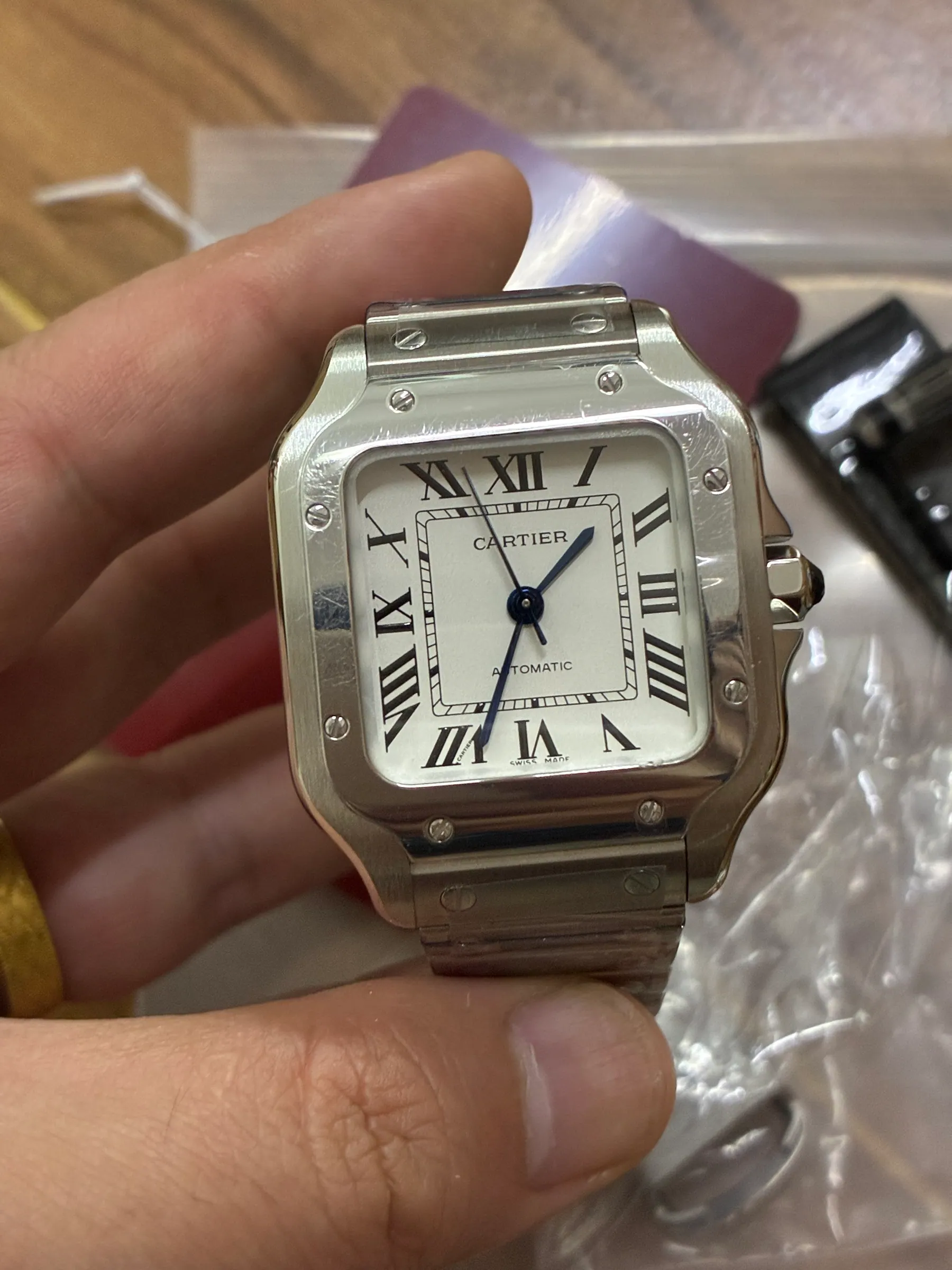 BV | 卡地亚 Santos 中号｜35.1mm｜WSSA0029｜9015 机芯
