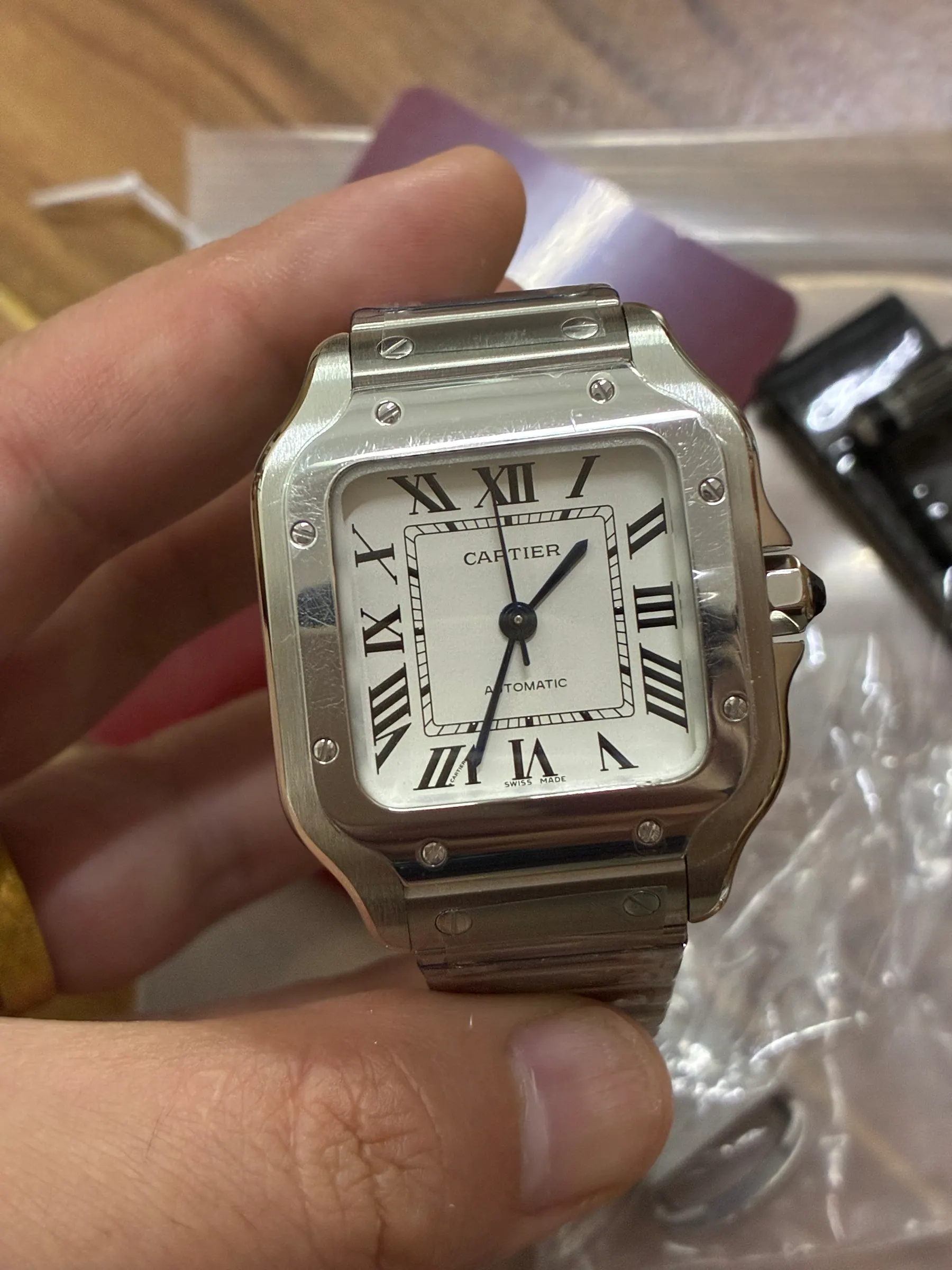 BV | 卡地亚 Santos 中号｜35.1mm｜WSSA0029｜9015 机芯