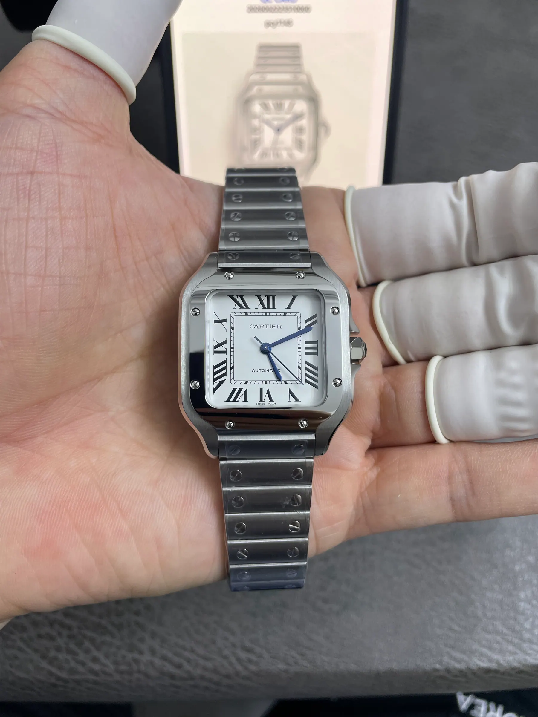 BV | 卡地亚 Santos 中号｜35.1mm｜WSSA0029｜9015 机芯