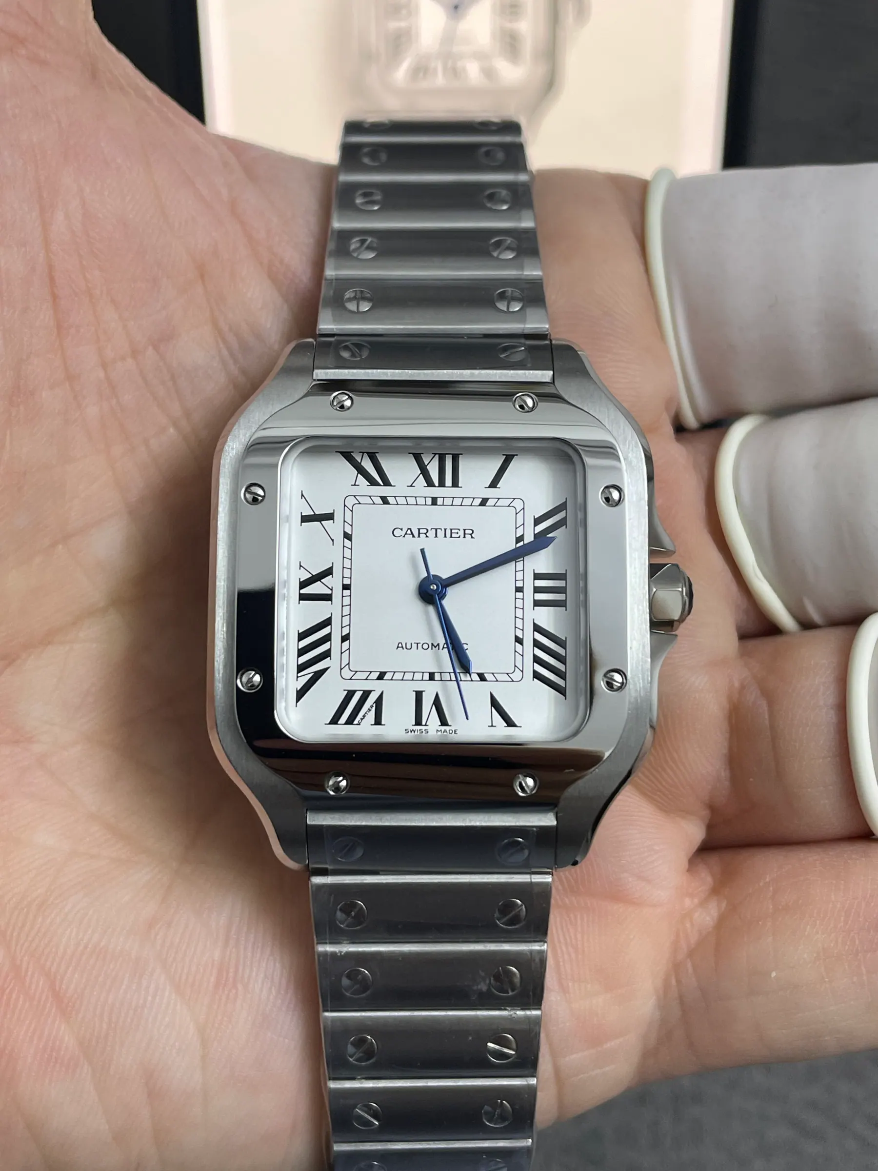BV | 卡地亚 Santos 中号｜35.1mm｜WSSA0029｜9015 机芯