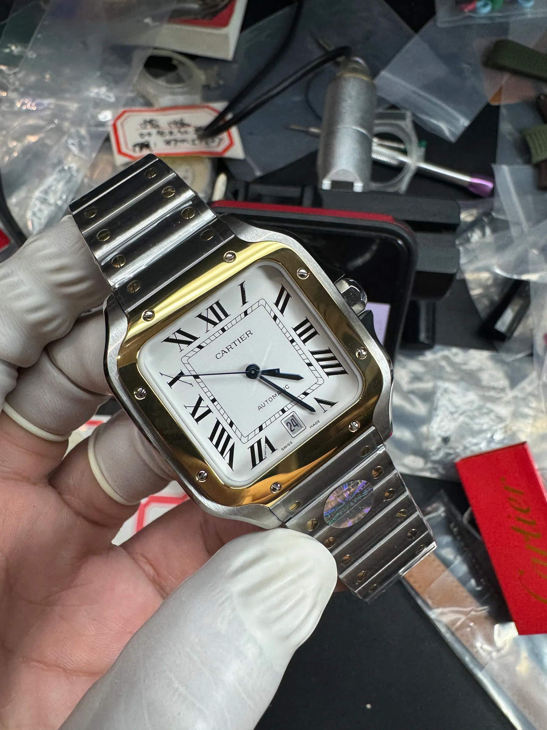 BV | 卡地亚 Santos 中号｜35.1mm｜W2SA0016｜9015机芯