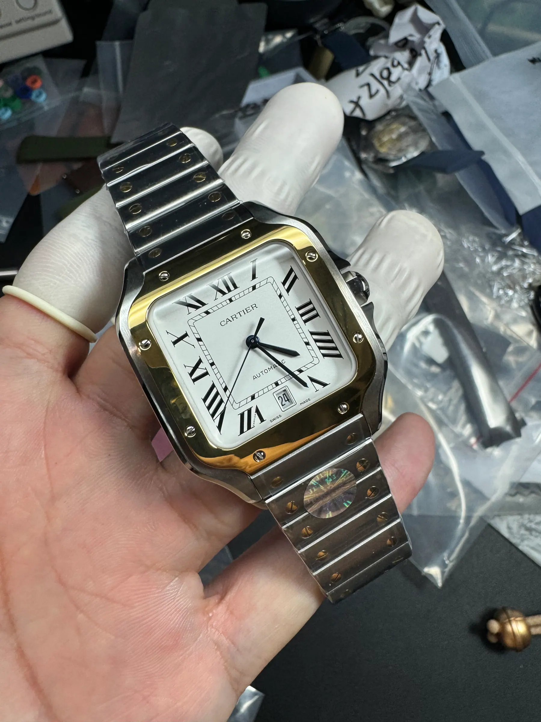 BV | 卡地亚 Santos 中号｜35.1mm｜W2SA0016｜9015机芯