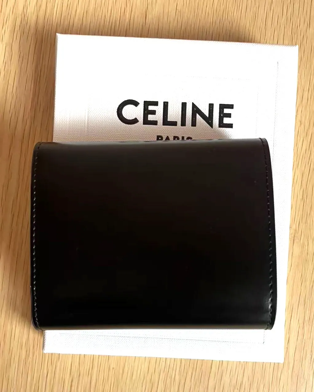 Triomphe 闪亮皮革零钱包 10L653DS3 w9.5×h7.5×3cm