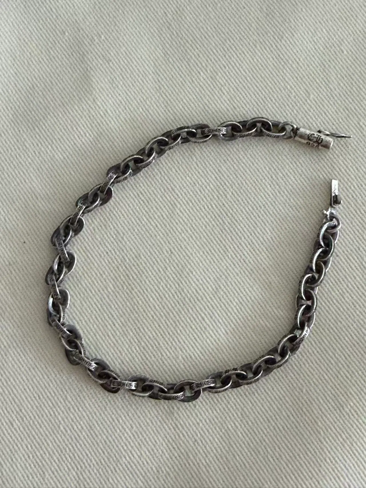 Chrome Hearts CH 字母首饰手链｜925银