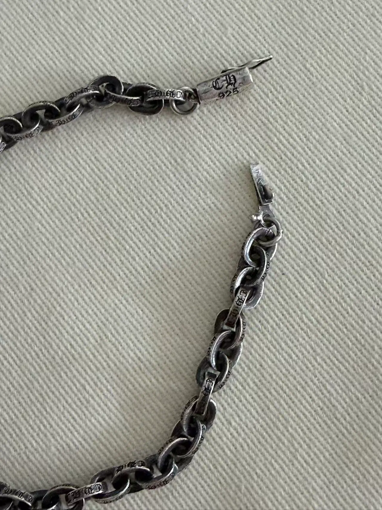 Chrome Hearts CH 字母首饰手链｜925银